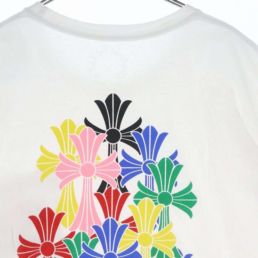 CHROME HEARTS マルチカラー セメタリークロス Tシャツ ホワイト Chrome Hearts マルチセメタリークロス Tシャツ ホワイト S