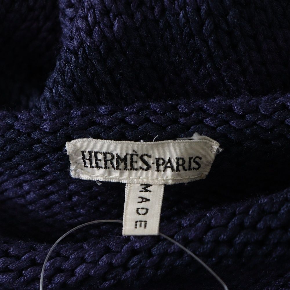 HERMES (エルメス) マルジェラ期 フロントポケット付 ニット パープル