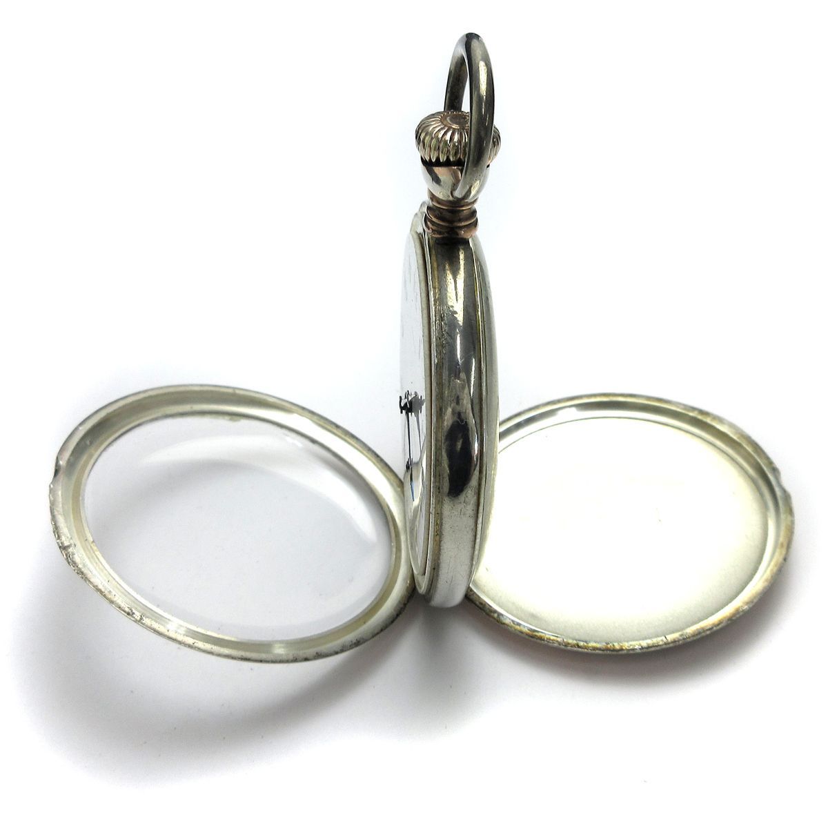 ゼニス ZENITH 懐中時計 手巻き 彫刻 青針 アラビア数字 白文字盤