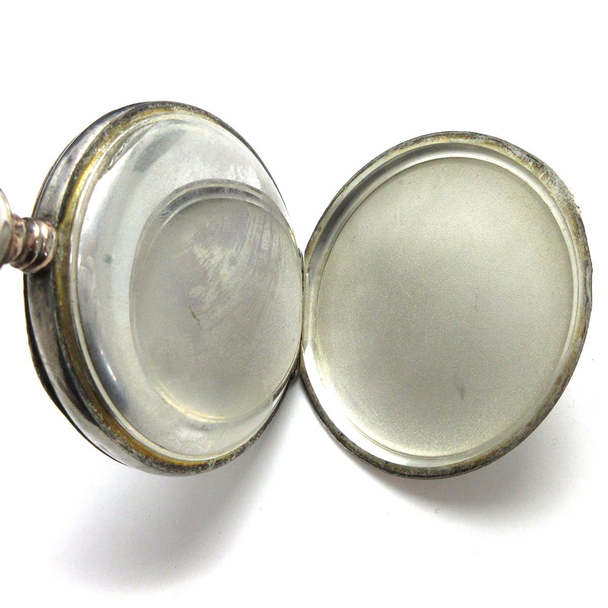 ゼニス ZENITH 懐中時計 手巻き 彫刻 青針 アラビア数字 白文字盤