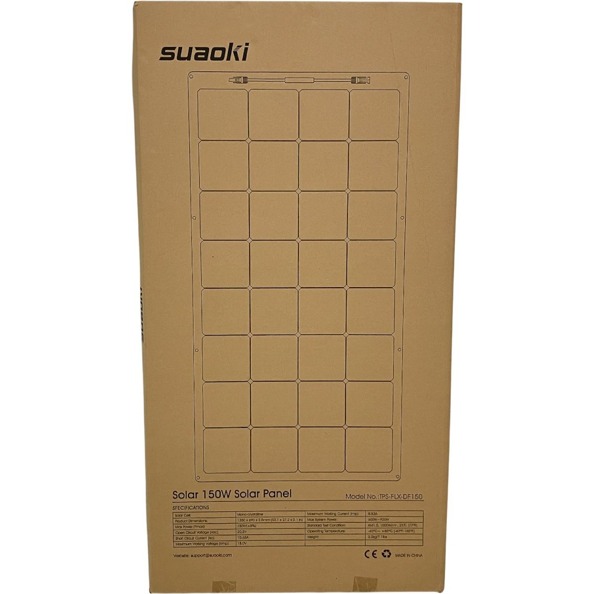 suaoki TPS-FLX-DF150 150W ソーラーパネル IP65防水 軽量 薄型 未開封