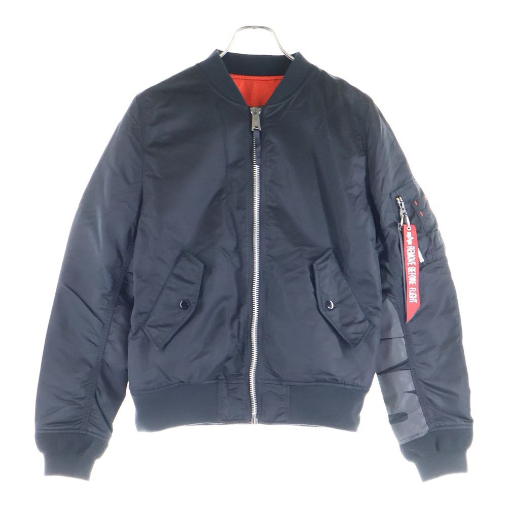 UNDEFEATED アンディフィーテッド ×ALPHA INDUSTRIES L-2B BOMBER JACKET アルファー アームロゴ 裏地メッシュ ボンバージャケット ブラック 184150106001 UNDEFEATED (アンディフィーテッド) ×ALPHA INDUSTRIES L-2B BOMBER