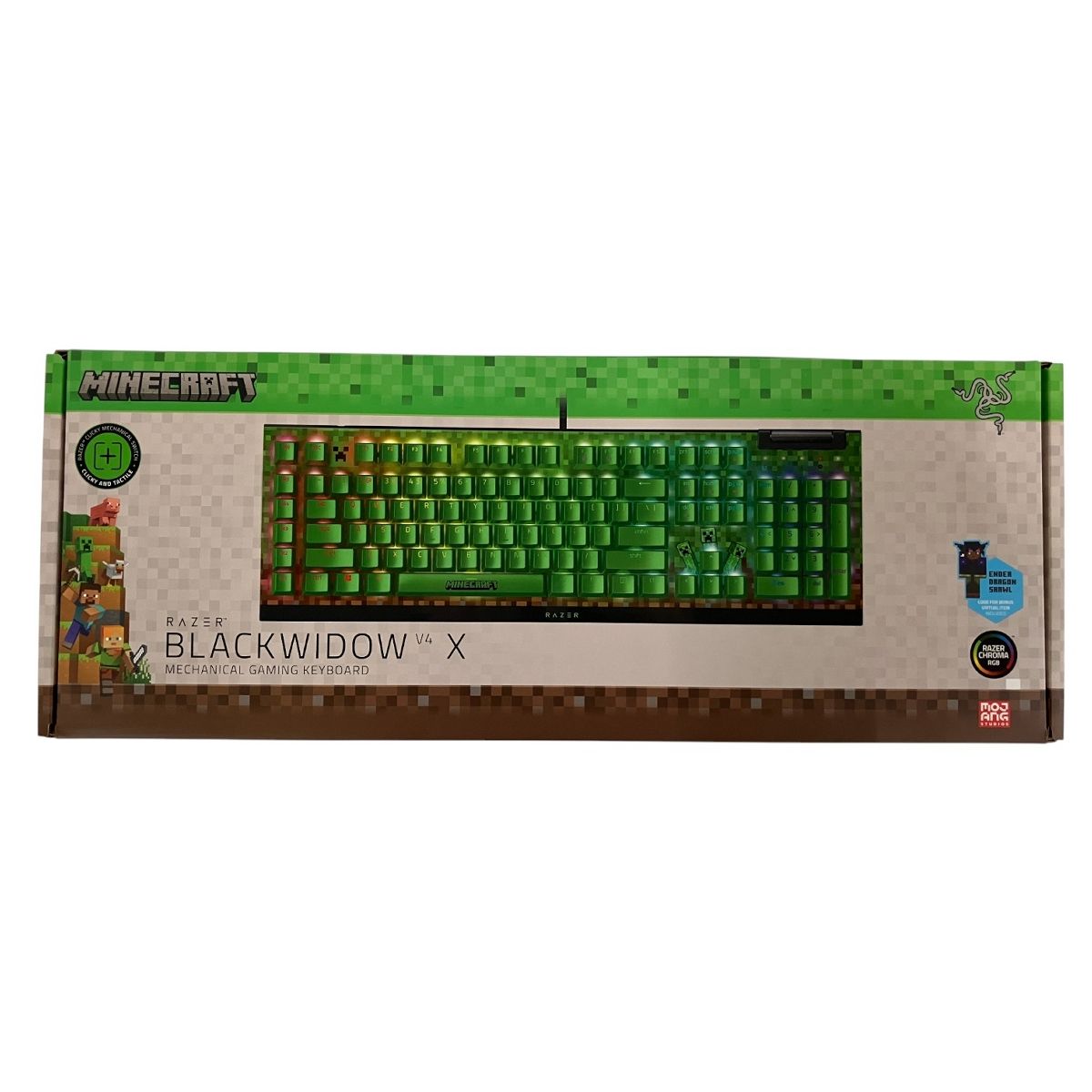 Razer BlackWidow V 4 X Minecraft Edition English US ゲーミング キーボード PC
