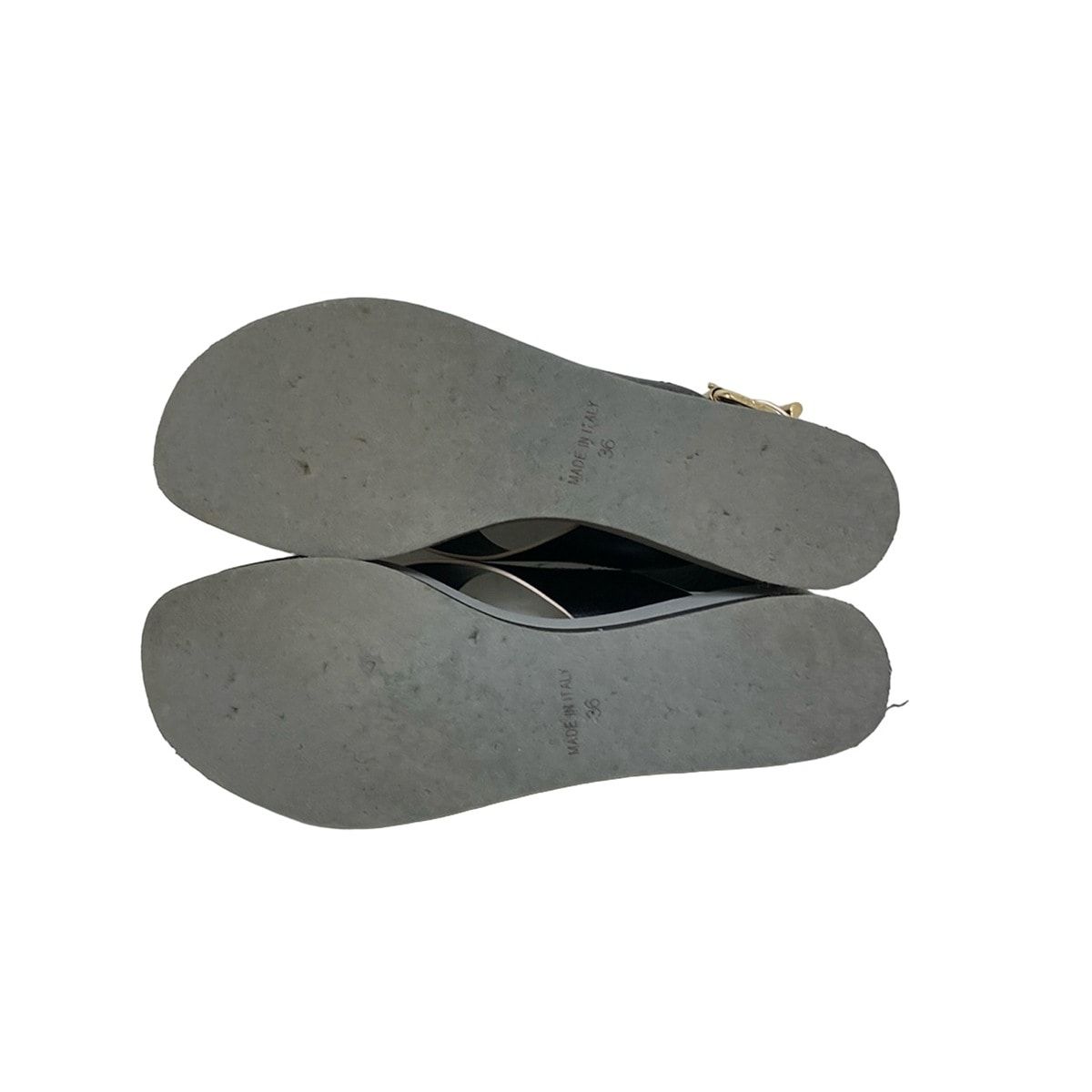 FENDI(フェンディ) サンダル 36 レディース - 黒 クロスストラップ