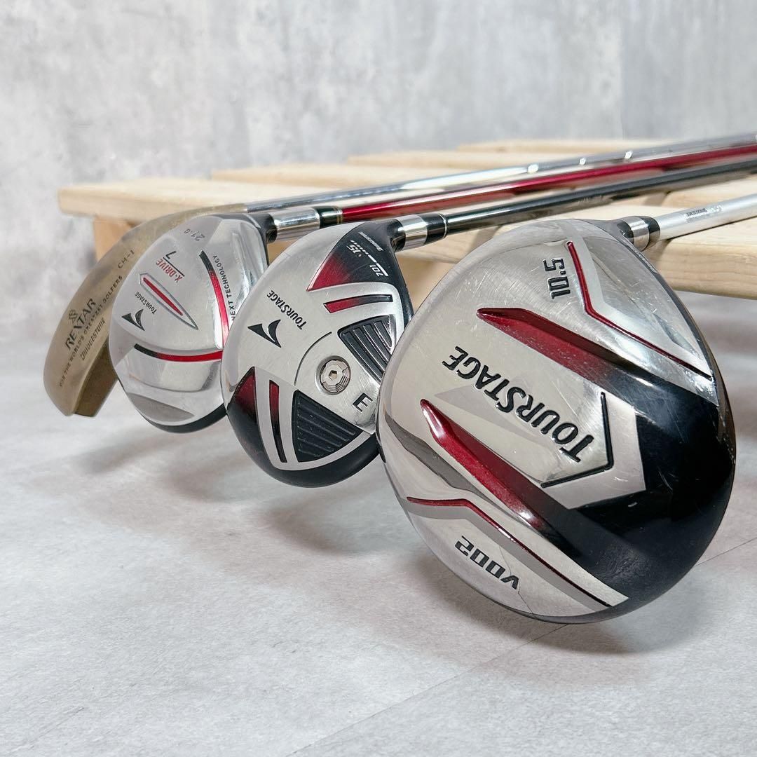 TOUR STAGE 初心者オススメ　ゴルフクラブ メンズセット　14本 V301 ツアーステージ メンズ ゴルフ クラブ セット 14点 S200 - メルカリ
