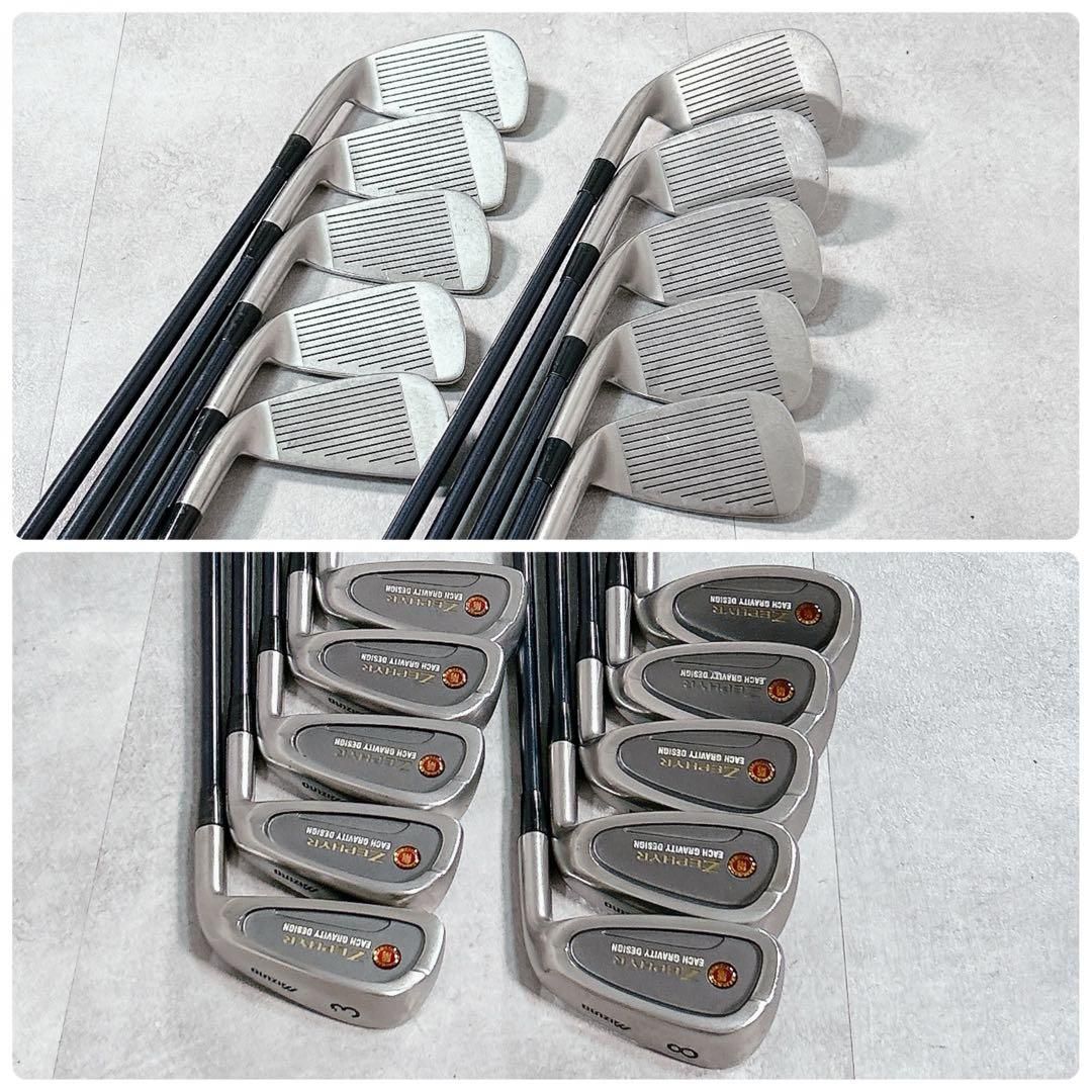 V300 ミズノ ZEPHYR メンズ ゴルフ クラブ フルセット 豪華 青 - メルカリ