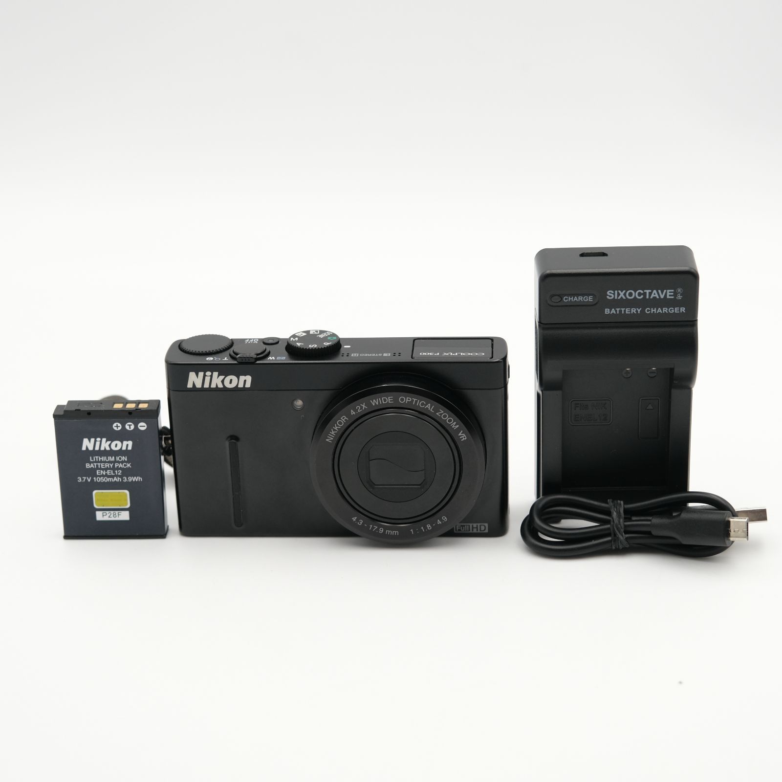 美品】Nikon COOLPIX P300 1220万画素 広角24mm 光学4.2倍レンズ