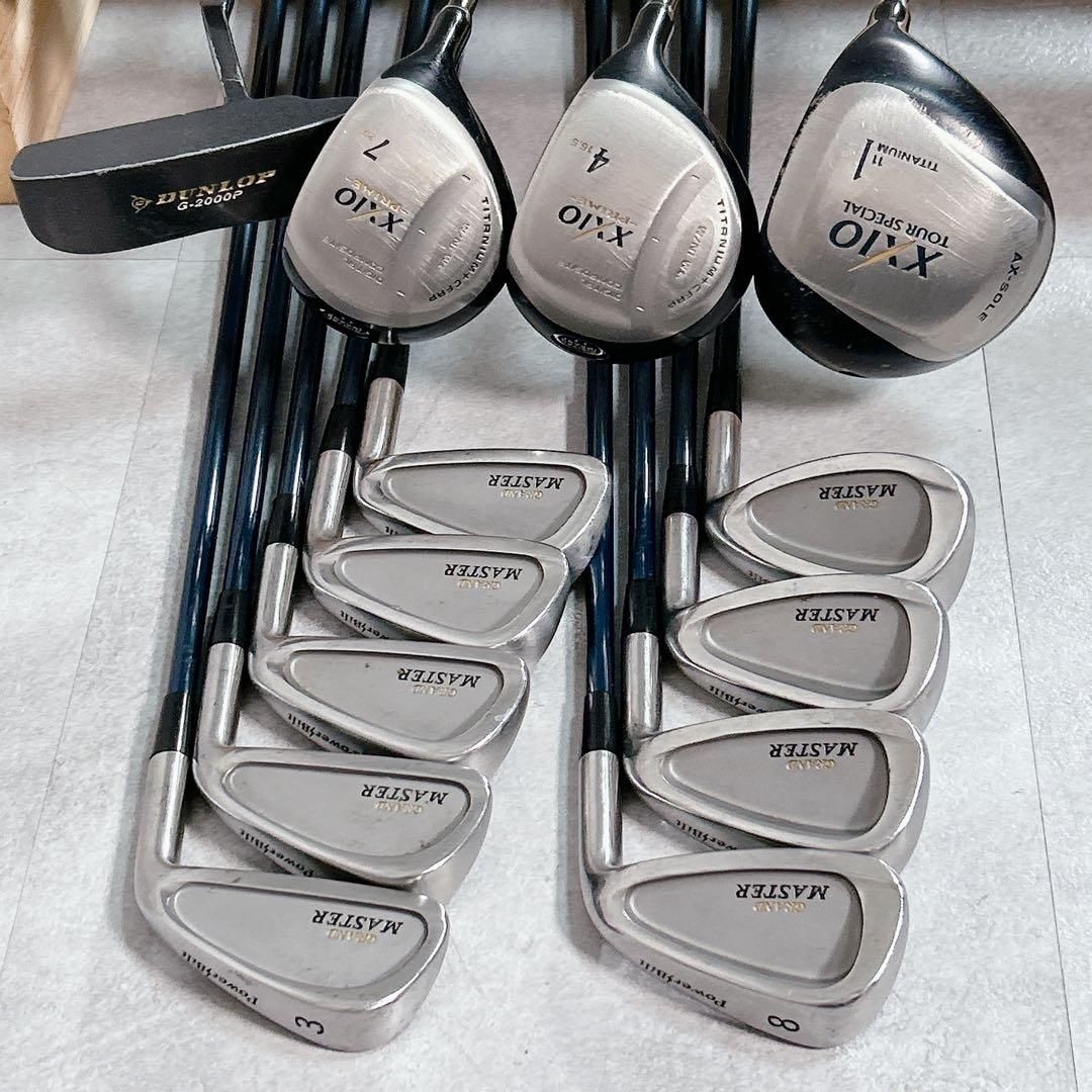 V331 XXIO 他 メンズ ゴルフ クラブ セット 14点 フレックスR 黒 V331 XXIO 他 メンズ ゴルフ クラブ セット 14点 フレックスR 黒