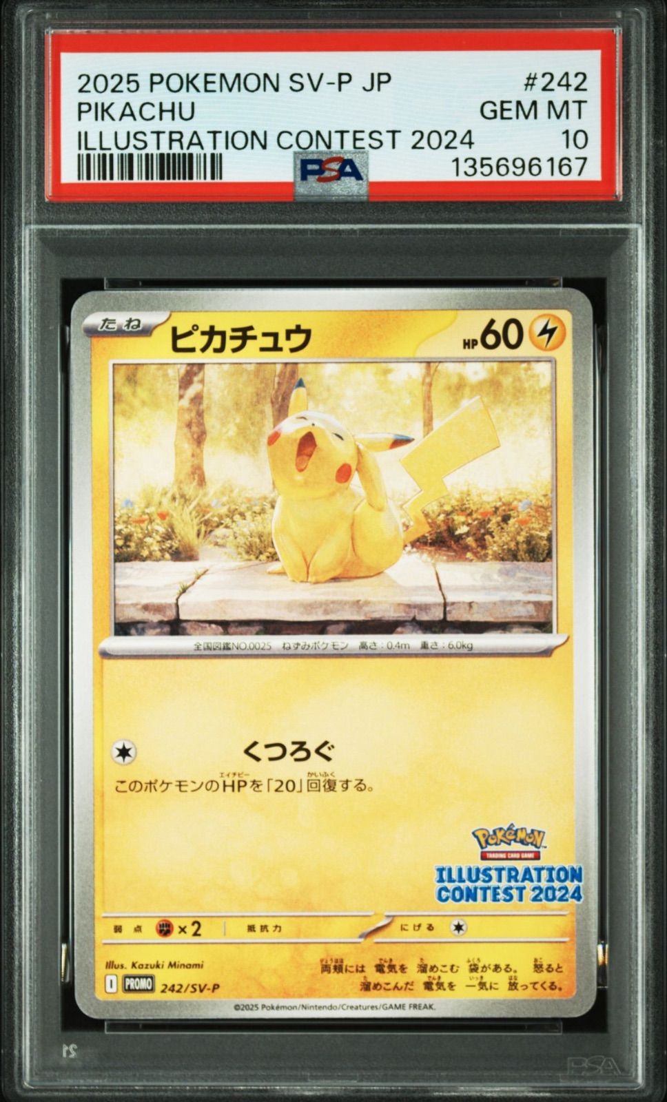 【PSA10 】2連番　ピカチュウ イラストレーションコンテスト2024プロモ PSA10】 2連番 ピカチュウ プロモ イラストレーションコンテスト 2024