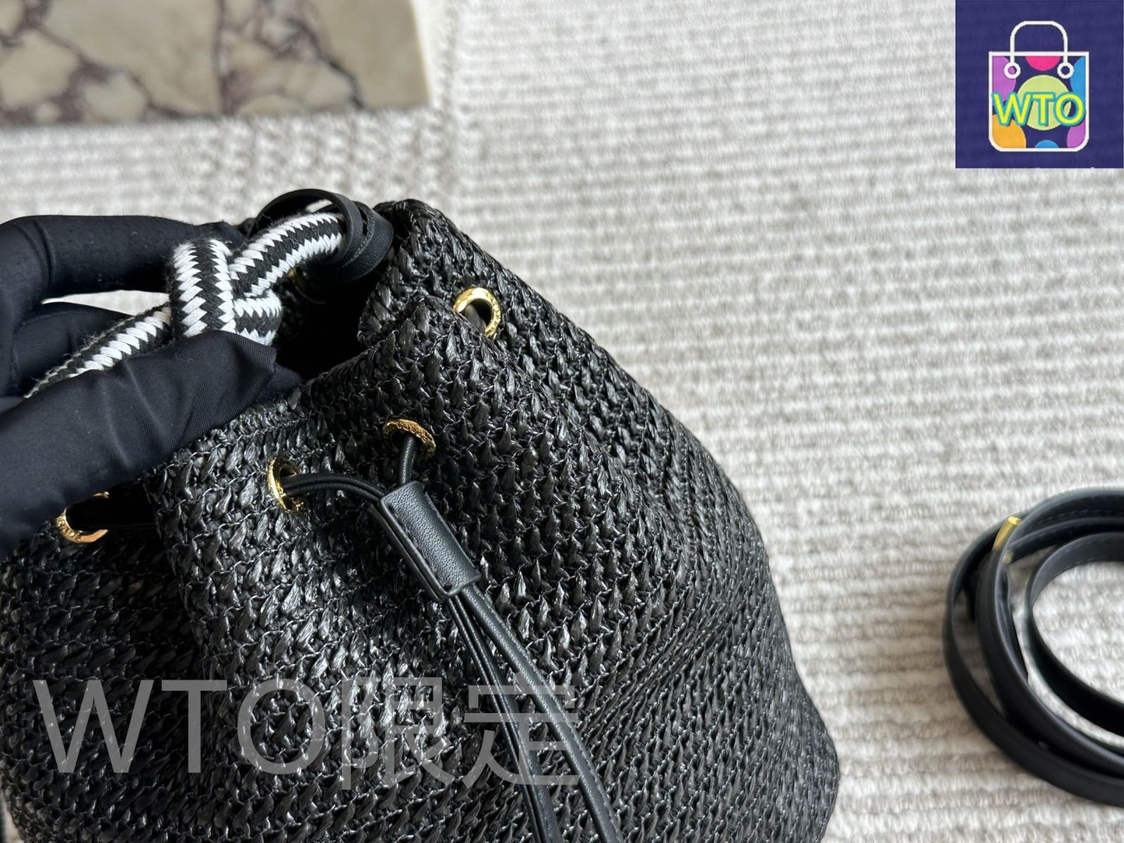 プラダバケットバッグ 大人気】PRADA◇Duet Re-Nylon バケットバッグ ストラップ付き (PRADA