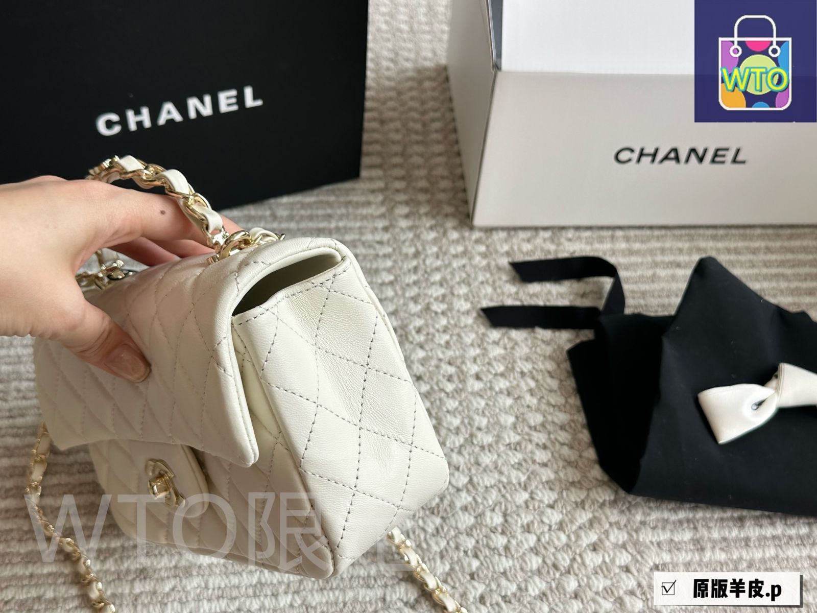 今日特価】Chanel シャネル 23k スキンチェーンハンドルCF シリーズ