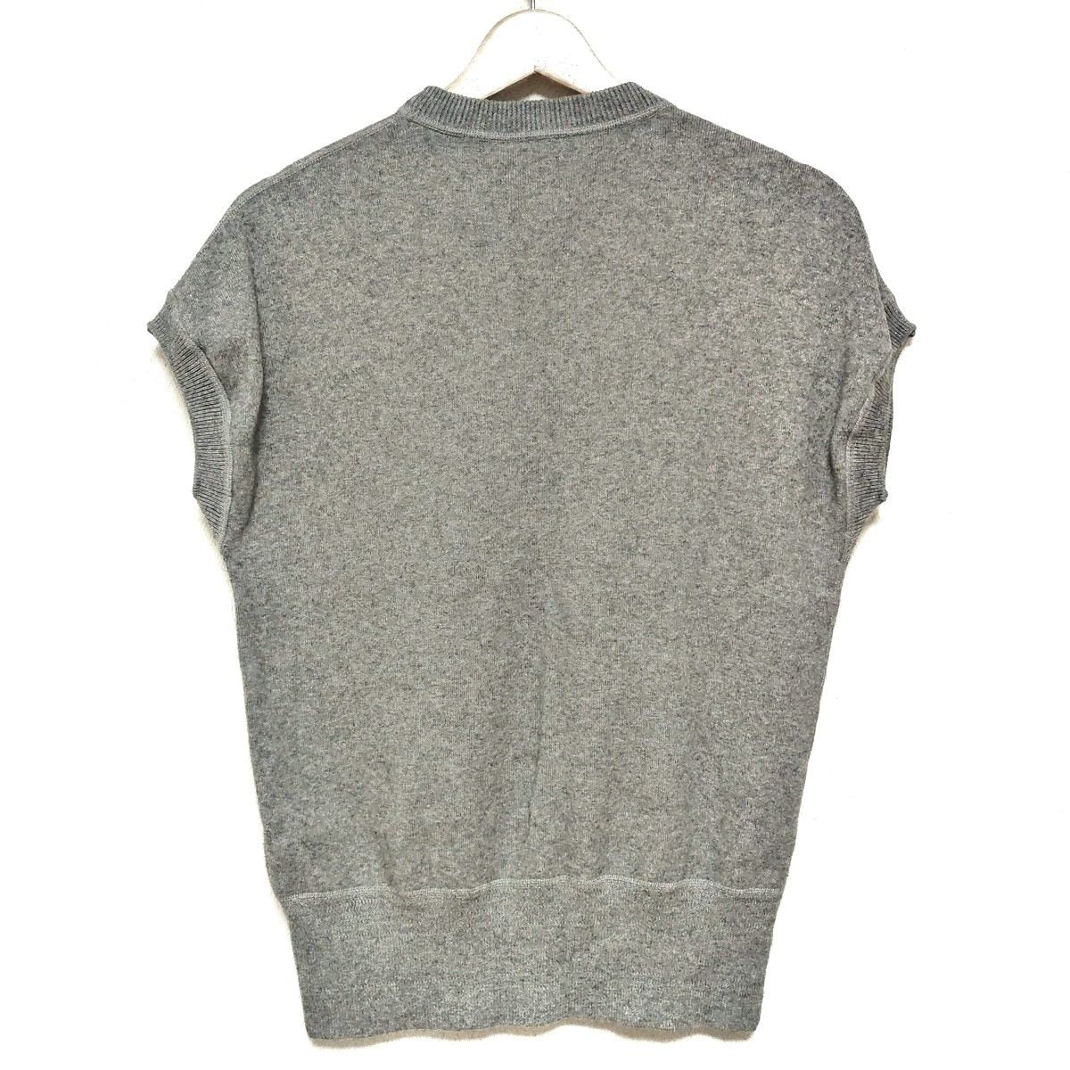 HYKE グレー クルーネックセーター サイズ1 HYKE(ハイク) 半袖セーター サイズ1 S レディース - グレー クルー