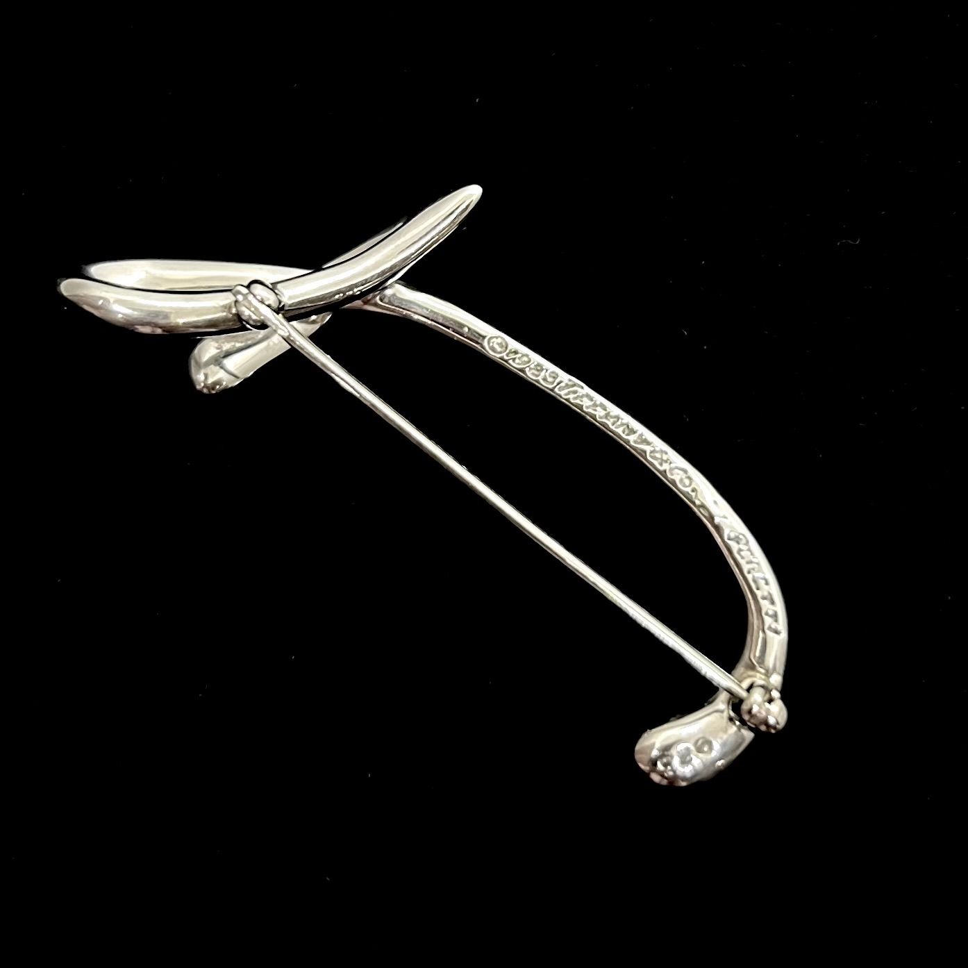 美品☆Tiffany&Co. ティファニー イニシャル T ブローチ シルバー