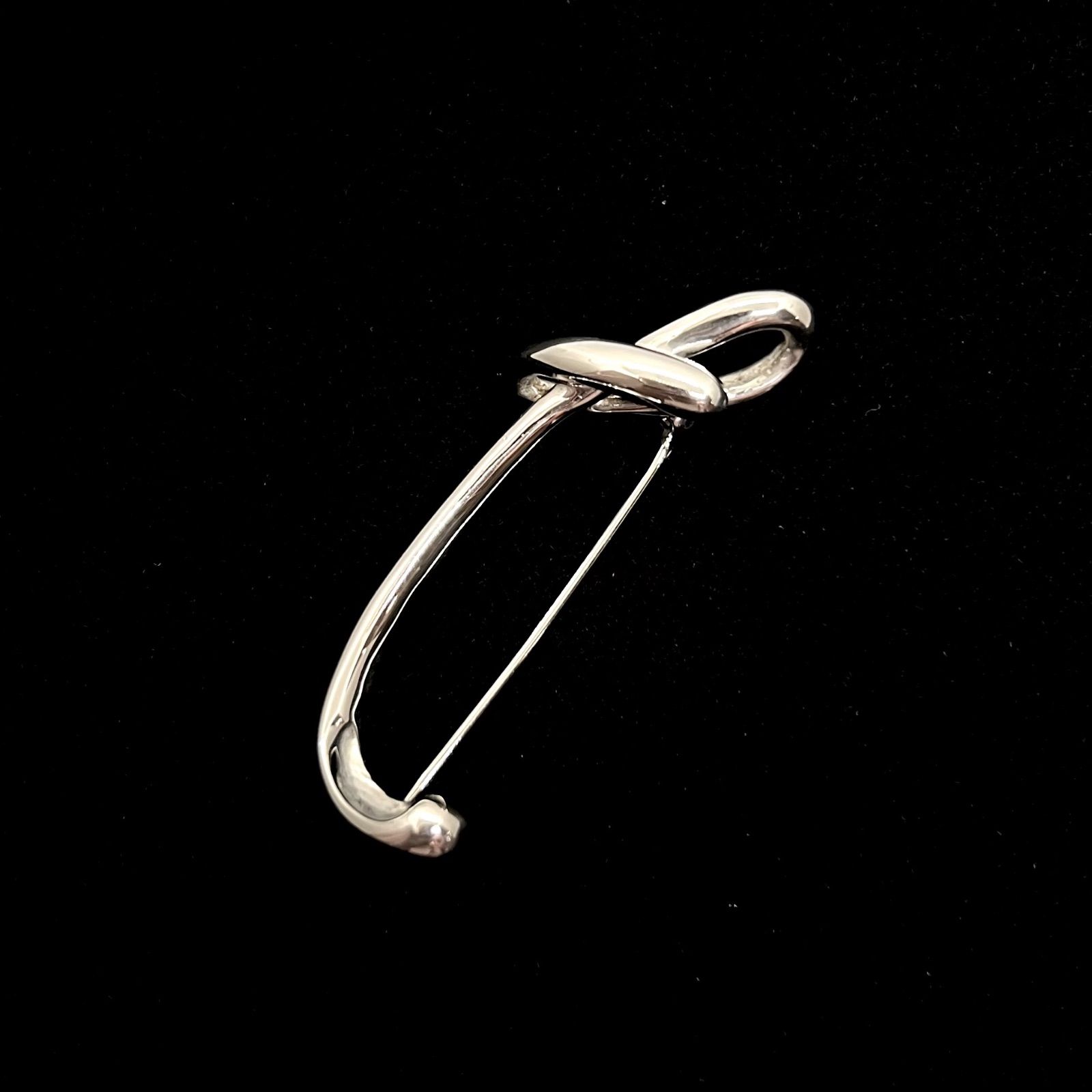 美品☆Tiffany&Co. ティファニー イニシャル T ブローチ シルバー