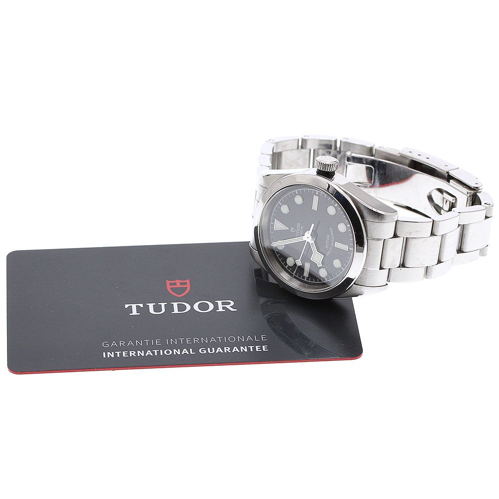 チュードル TUDOR 79580 ヘリテージ ブラックベイ 32 自動巻き レディース保証書付き_920904
