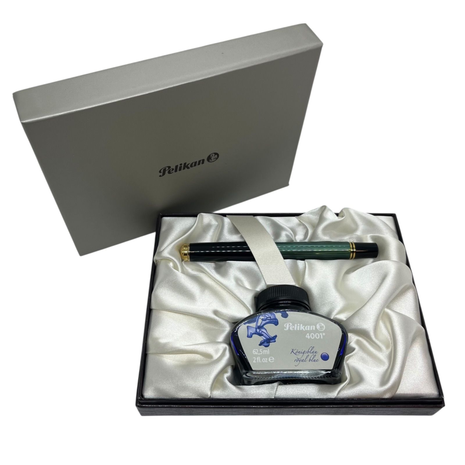 管2511-287 筆記未 Pelikan ペリカン スーベレーン 750 M800 万年筆 インクボトル付き 2017 日本書芸院展 史邑賞 刻印入り