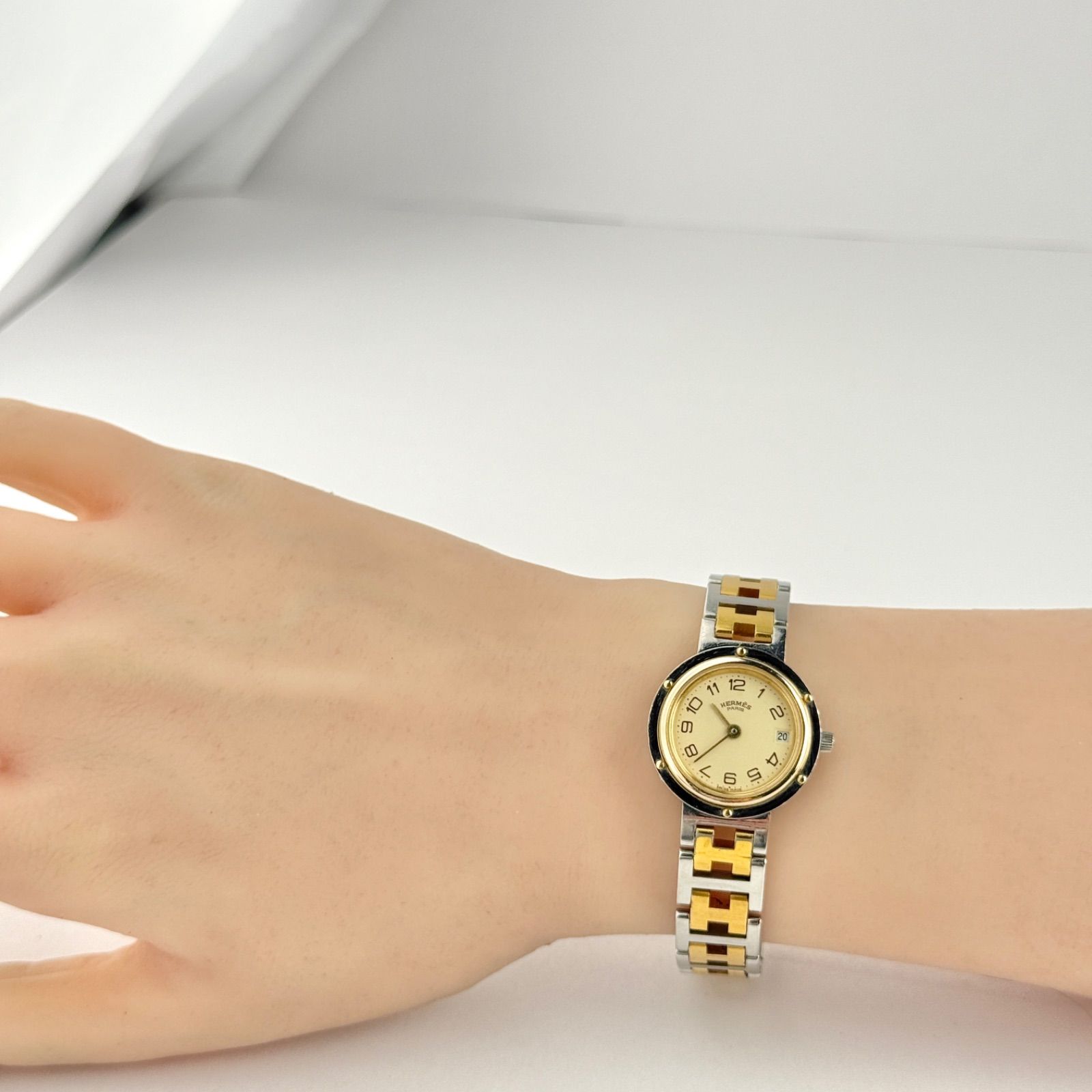 エルメス クリッパー Hベルト 新品電池 レディース 腕時計 029 - メルカリ