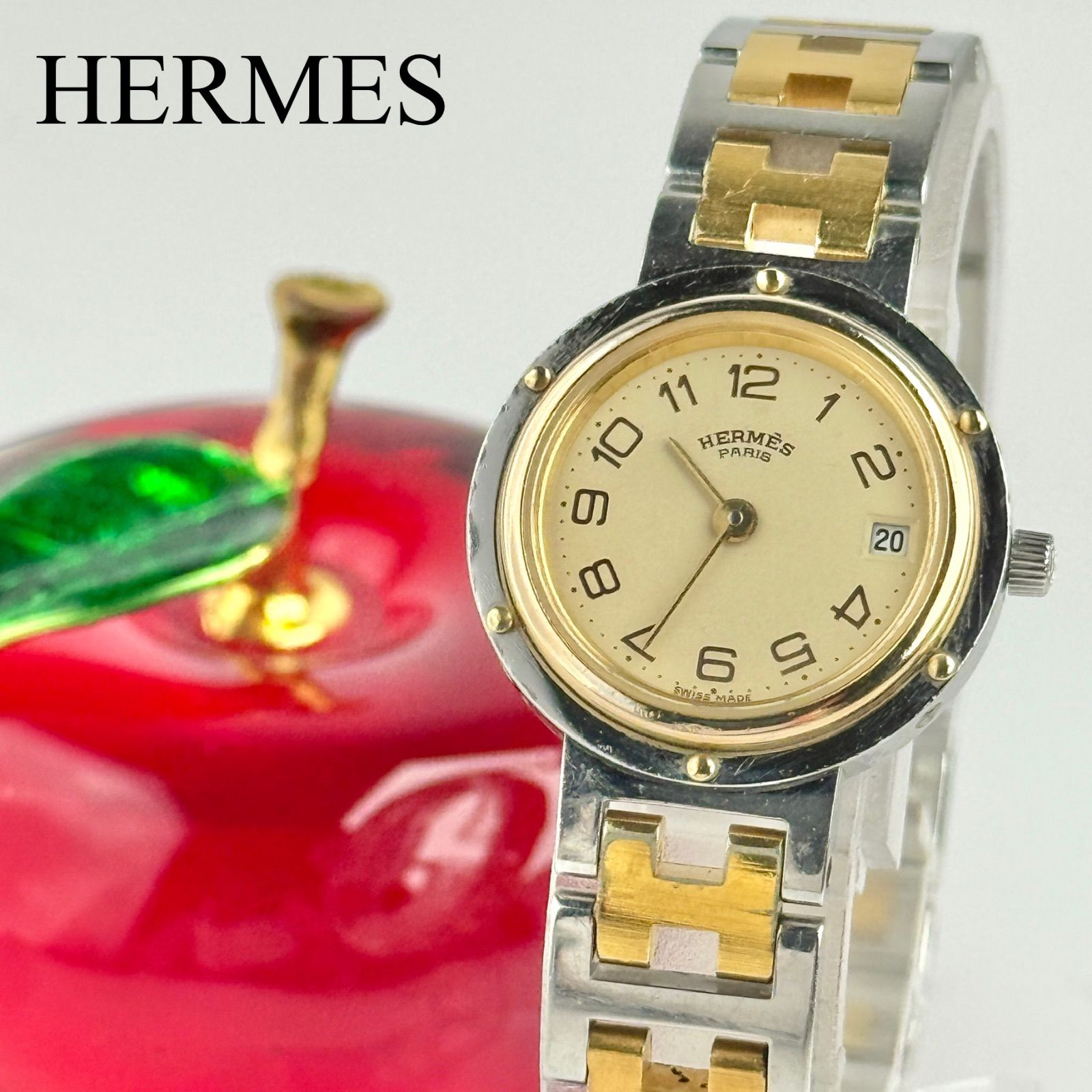 ✨新品電池✨HERMES エルメス クリッパー Hベルト レディース 腕時計 エルメス クリッパー Hベルト 新品電池 レディース 腕時計 029 - メルカリ