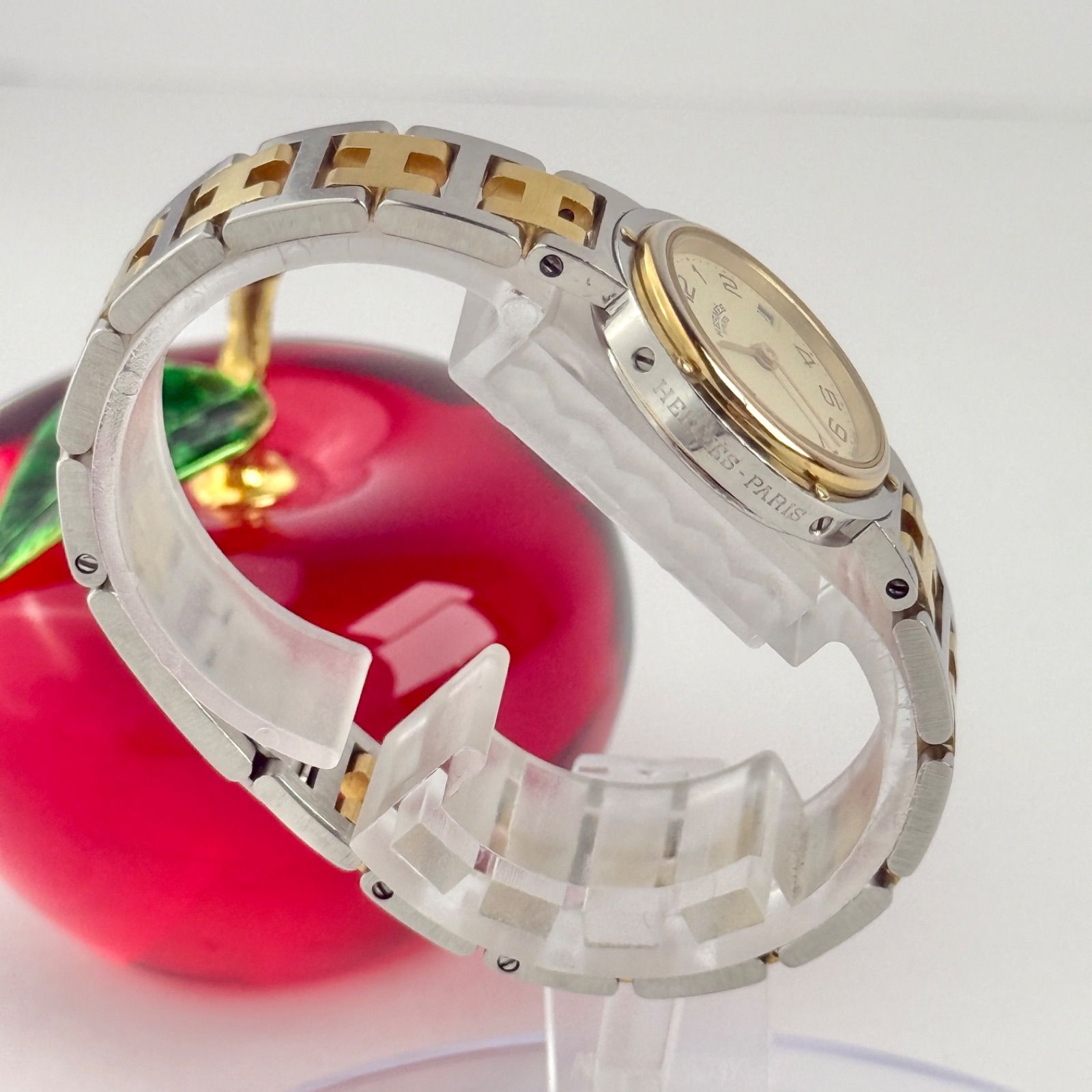 エルメス クリッパー Hベルト 新品電池 レディース 腕時計 029 - メルカリ