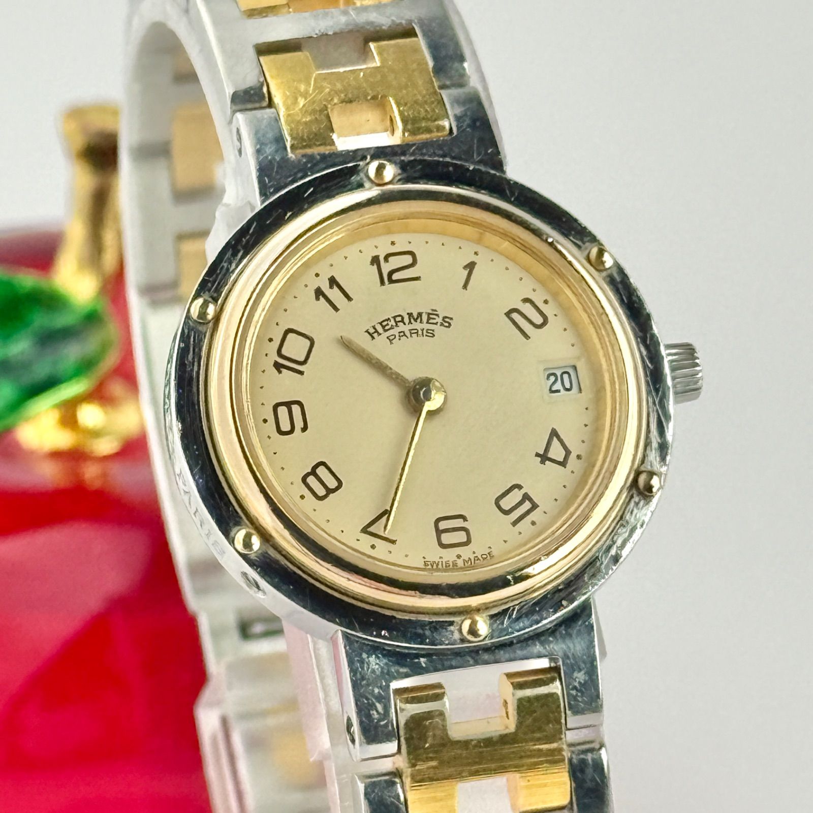 エルメス クリッパー Hベルト 新品電池 レディース 腕時計 029 - メルカリ