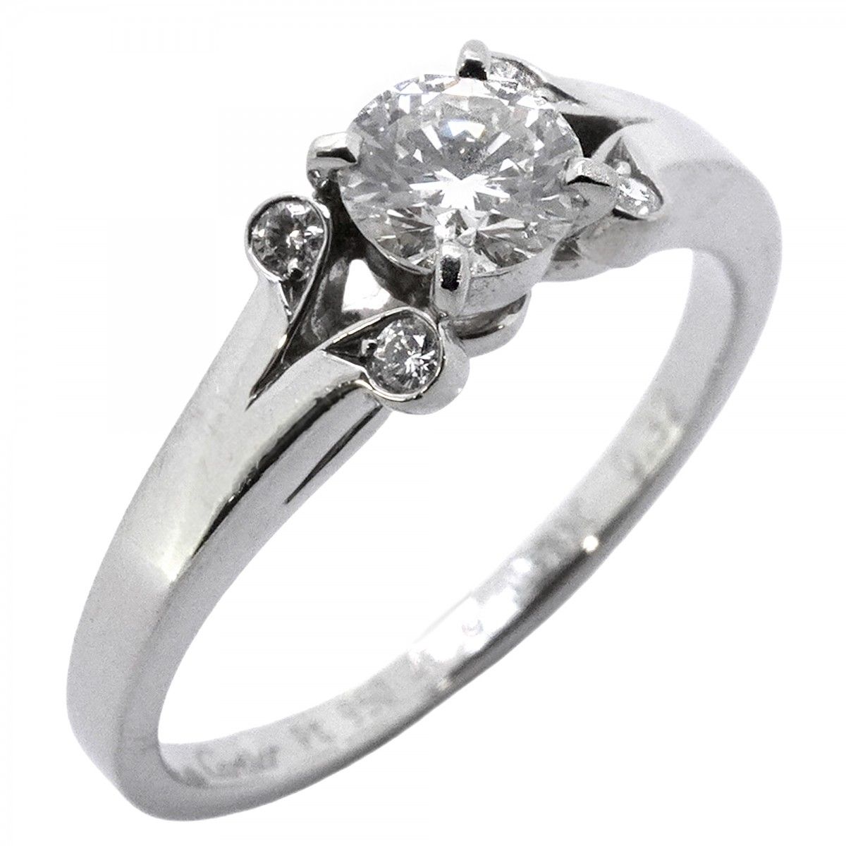 カルティエ バレリーナ ダイヤ リング Pt950 プラチナ 7号 ☆SALE【5jmb0819】カルティエ リング バレリーナ 5PD Pt950 プラチナ