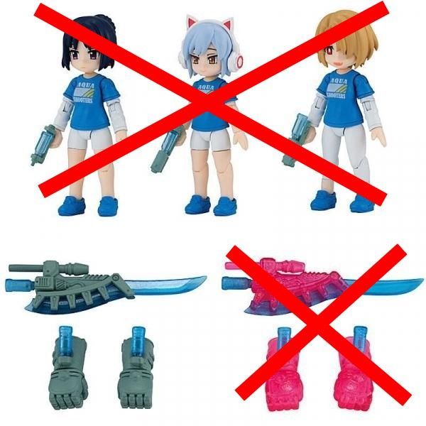 AQUA SHOOTERS アクアシューターズ 第１〜11弾 全種 全12セット AQUA SHOOTERS! 12 アクアシューターズ! 12 × 4. 武器セットA 1種単品