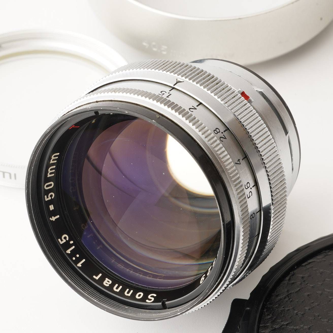 カールツァイス Carl Zeiss Zeiss-Opton Sonnar 50mm F1.5 レッド T