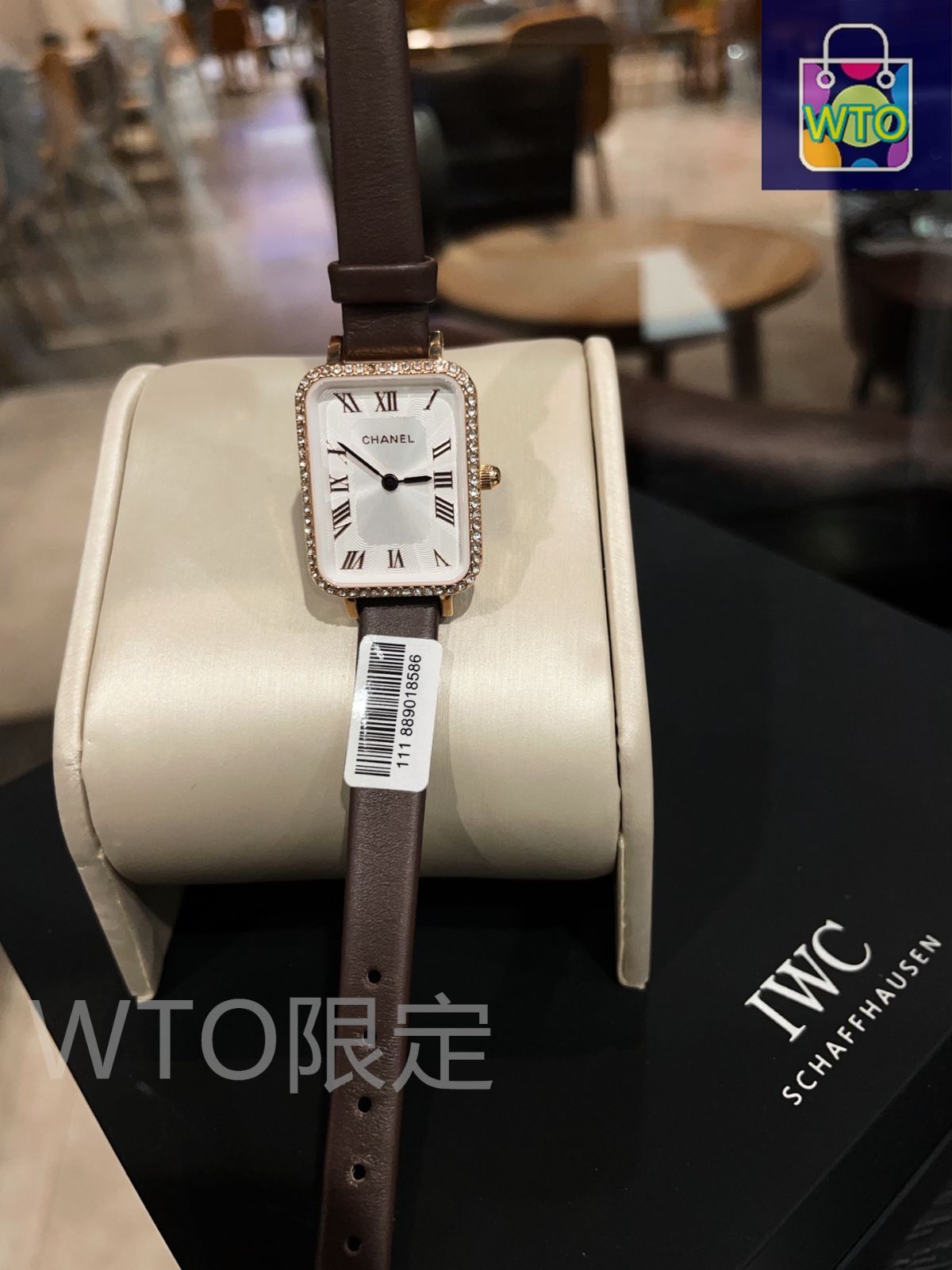 今日特価】Chanel シャネル ケース表面の四角いリングはガラス電気