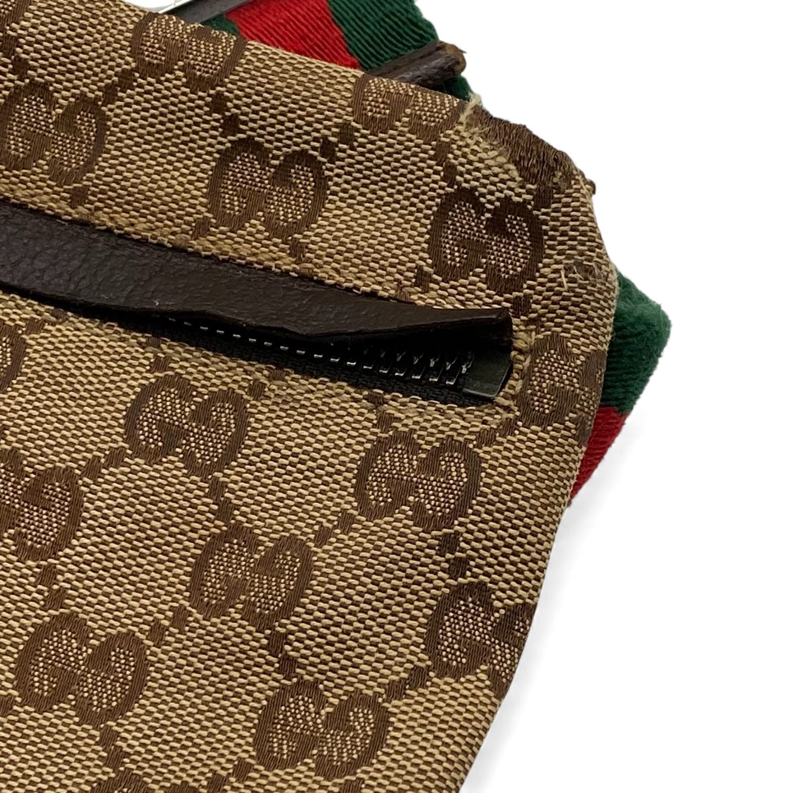 GUCCI （グッチ）ボディバッグ GG キャンバス レザー シェリーライン
