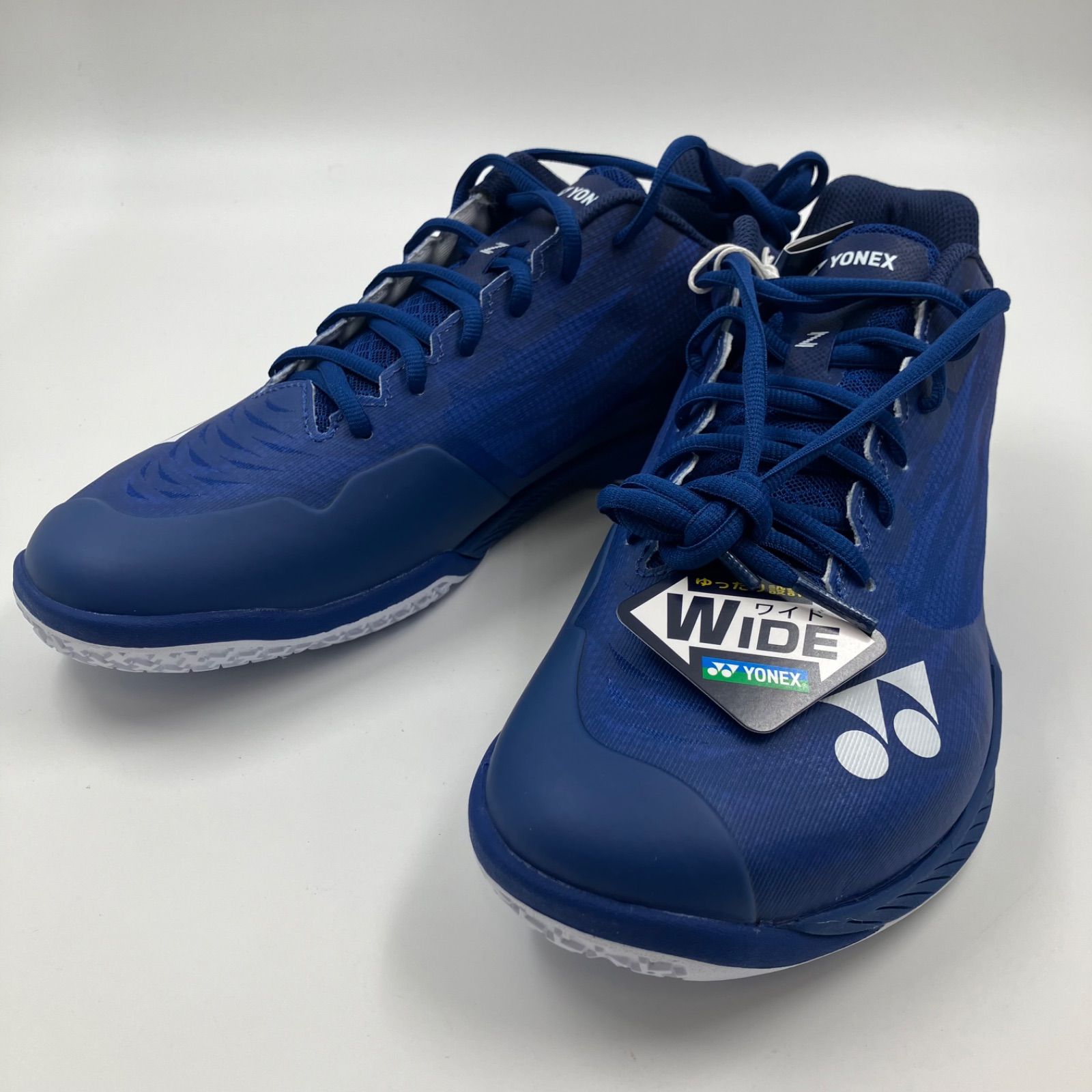 WJ 137 ヨネックス YONEX SHBAZ 2 W パワークッションエアラスZワイド ネイビーブルー 27.5 cm