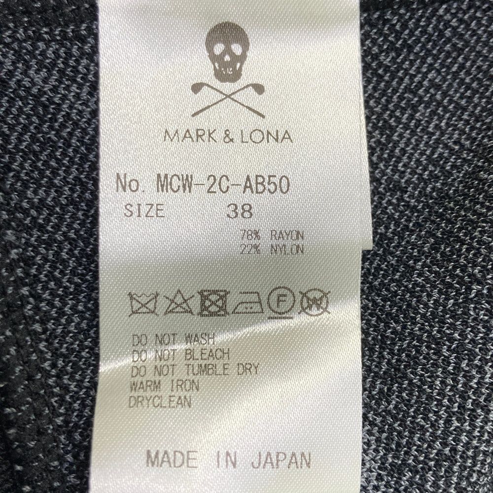 サイズ：38 MARK&LONA マークアンドロナ モックネック 長袖リブニット