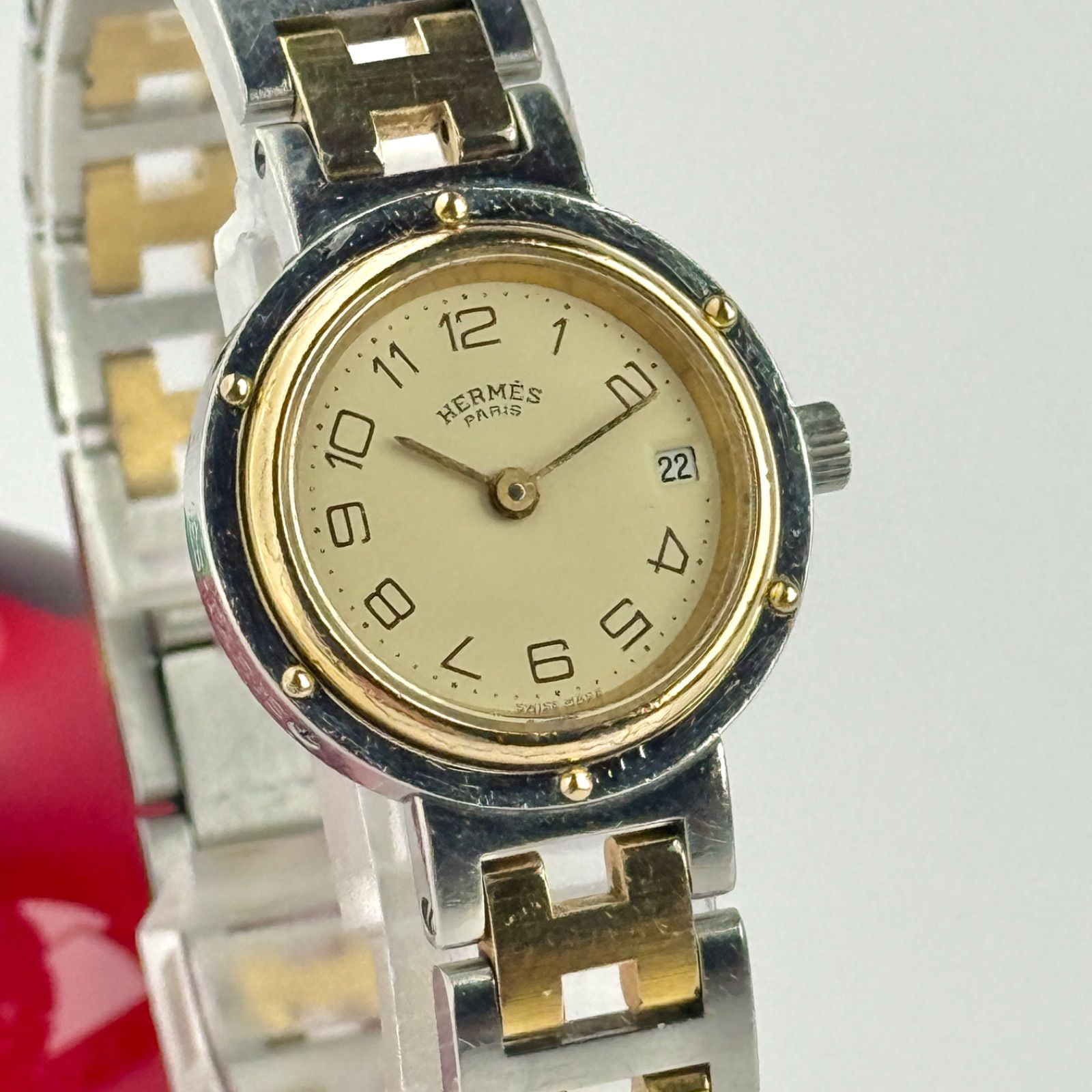 エルメス クリッパー Hベルト 新品電池 レディース 腕時計 147 - メルカリ