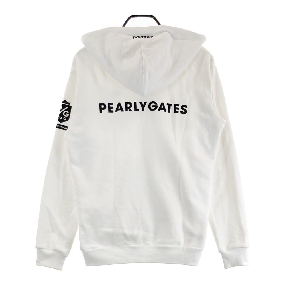 サイズ：2 PEARLY GATES パーリーゲイツ 長袖ジップパーカー ホワイト