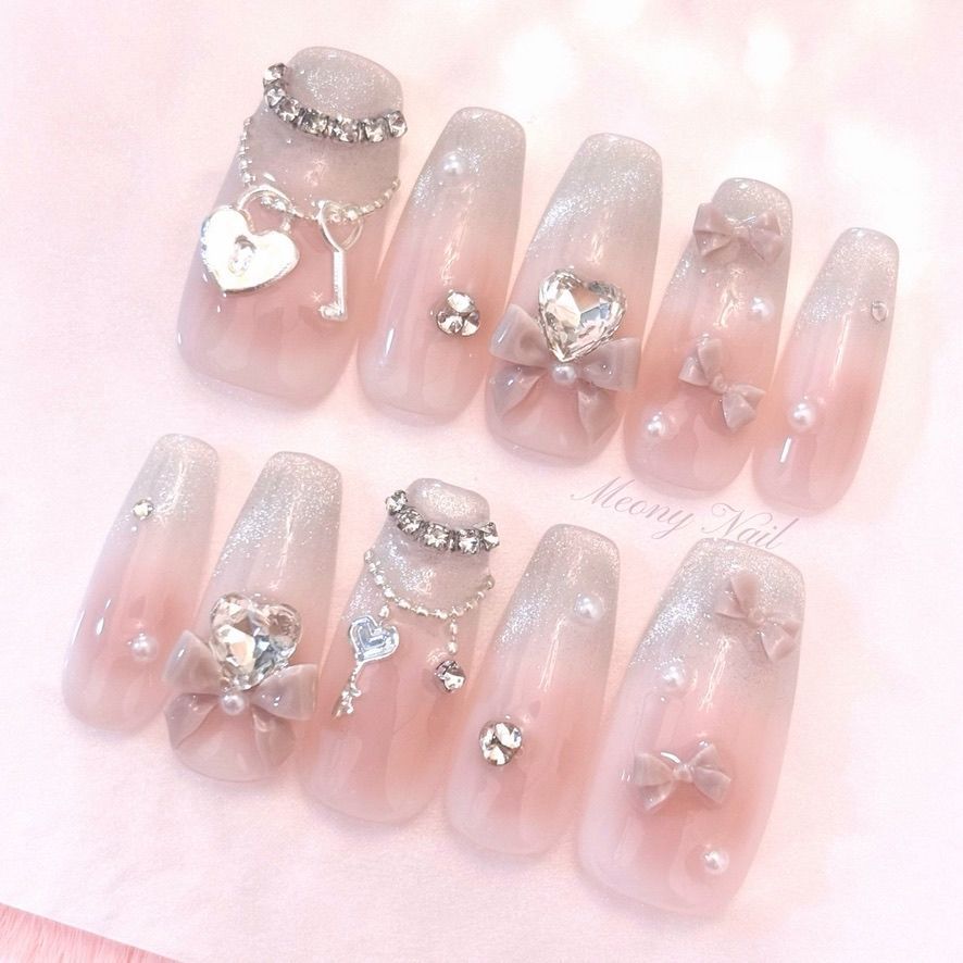 No.105オーダー♡量産型ワンホン韓国フレンチガーリーリボンスナ系