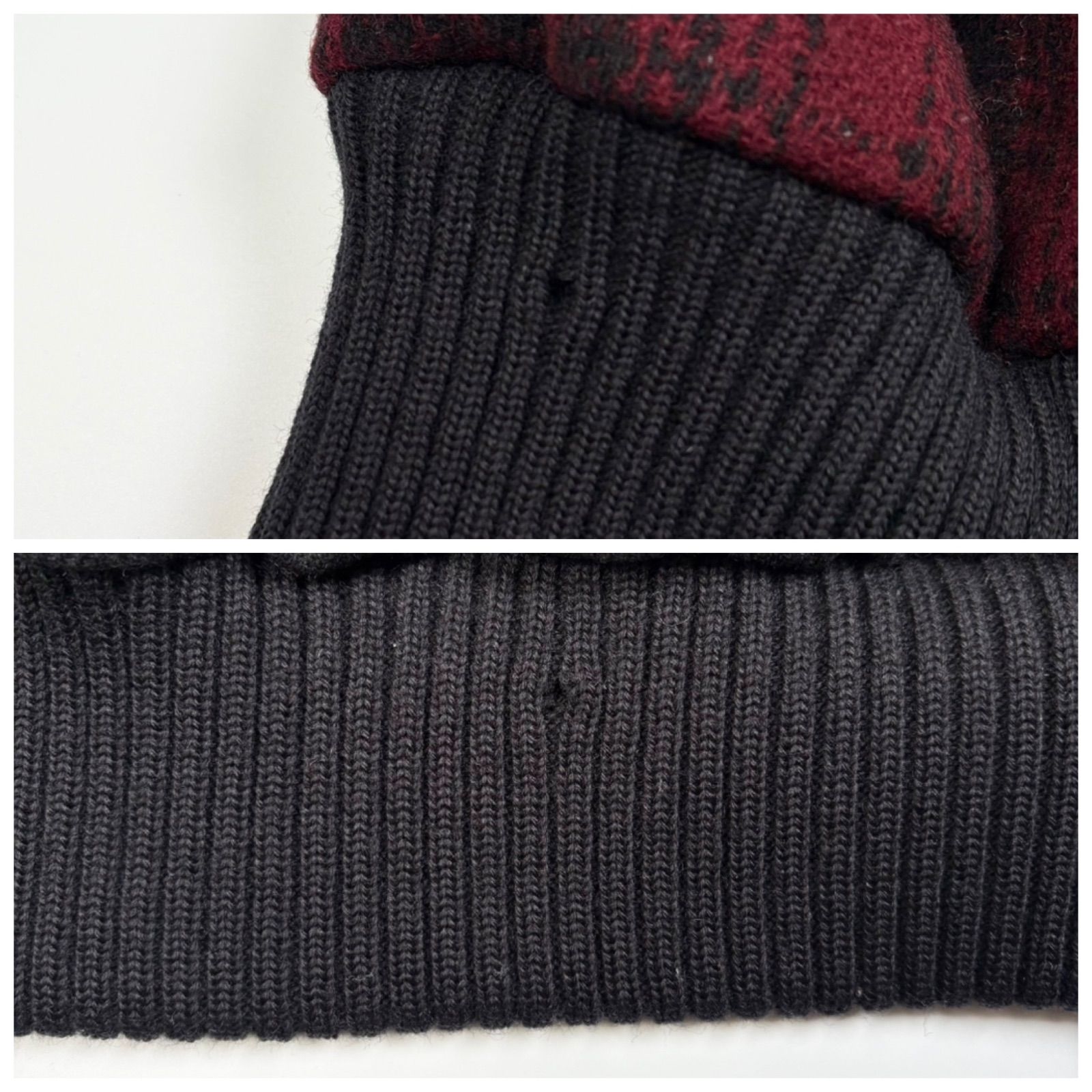 米国製】schott x wool rich コラボ スタジャン 赤 x 黒 チェック D