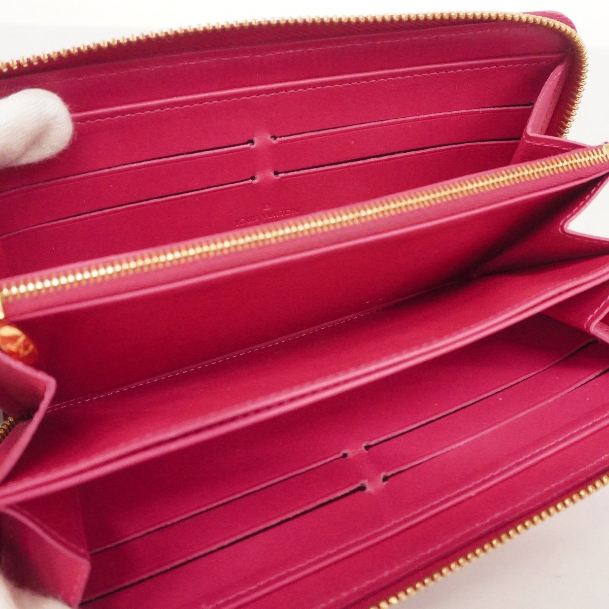 ☆SALE【5ob1149】ルイヴィトン 長財布 ヴェルニ イカットフラワー