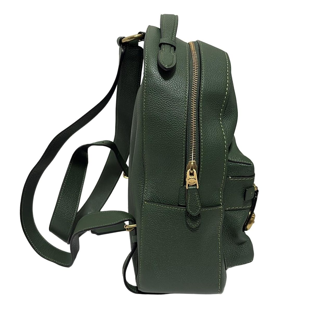 COACH(コーチ) リュックサック美品 - 35608 ダークグリーン レザー