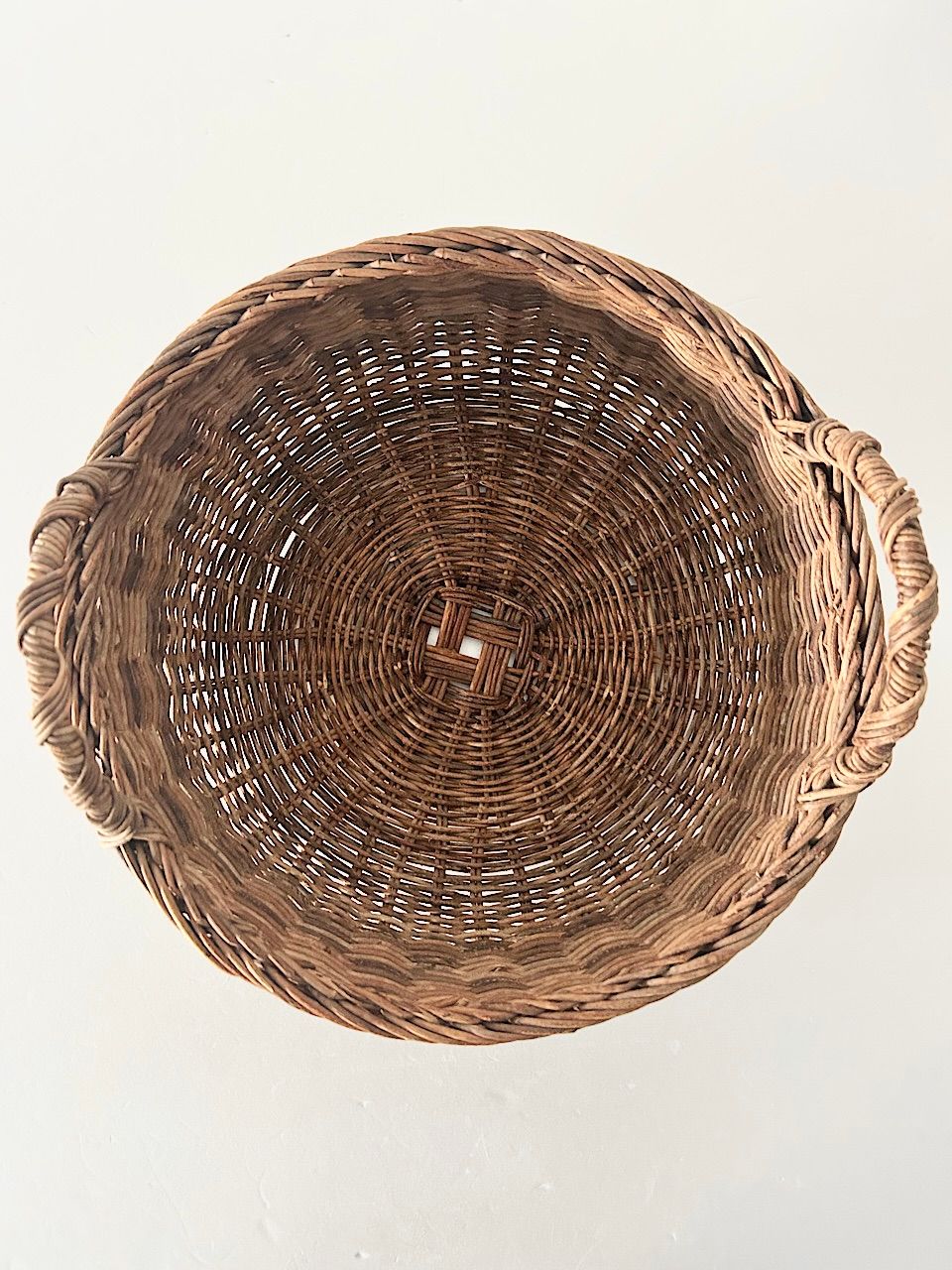 【民藝】あけび　両手付き　バスケット　カゴ 民藝】あけび 両手付き バスケット カゴ - メルカリ