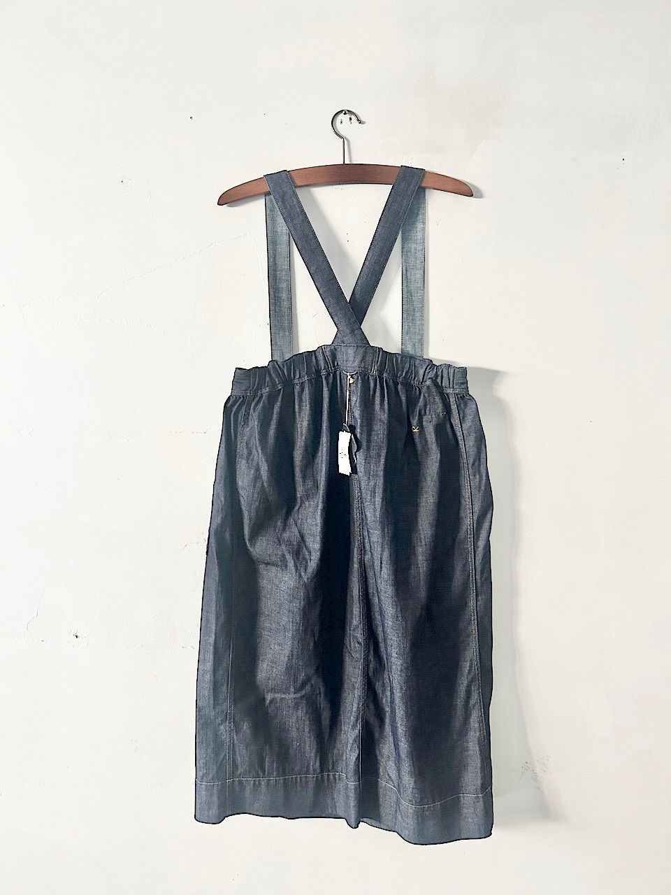 未使用】45R 45プチデニム エプロンジャンパースカート - メルカリ