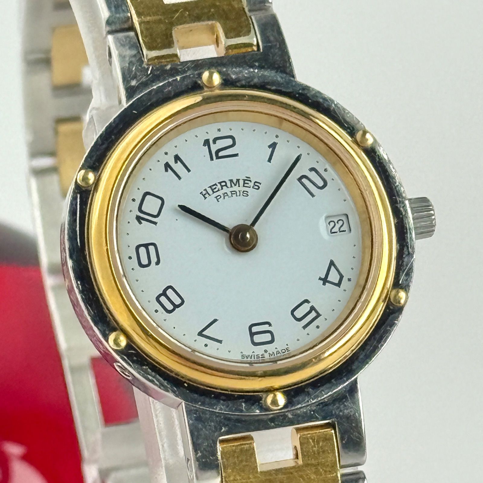 エルメス クリッパー Hベルト 新品電池 レディース 腕時計 243 - メルカリ