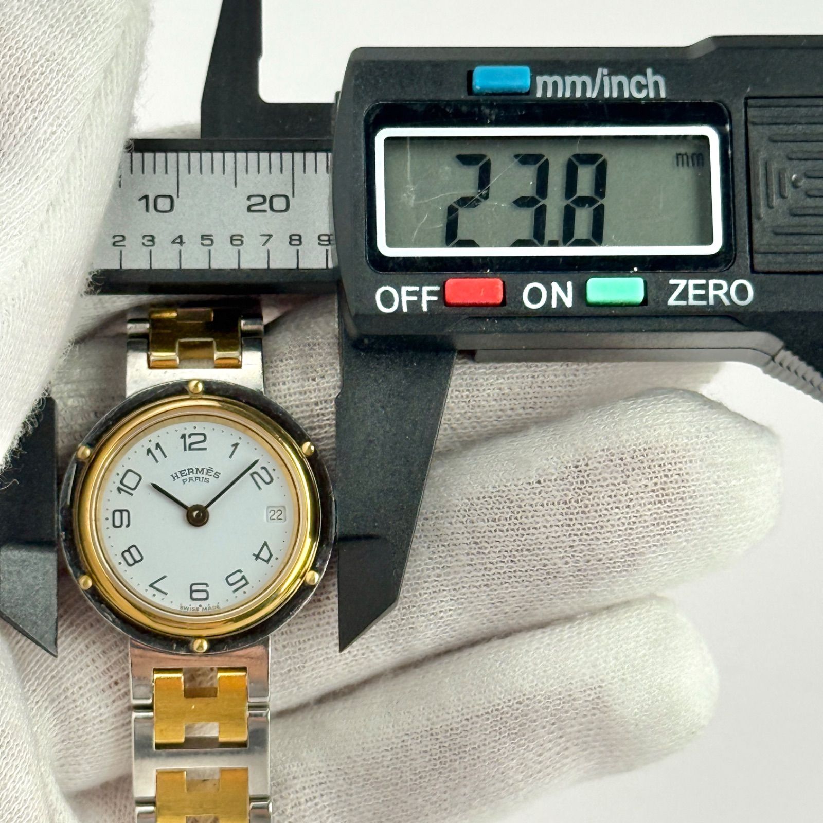 エルメス クリッパー Hベルト 新品電池 レディース 腕時計 243 - メルカリ