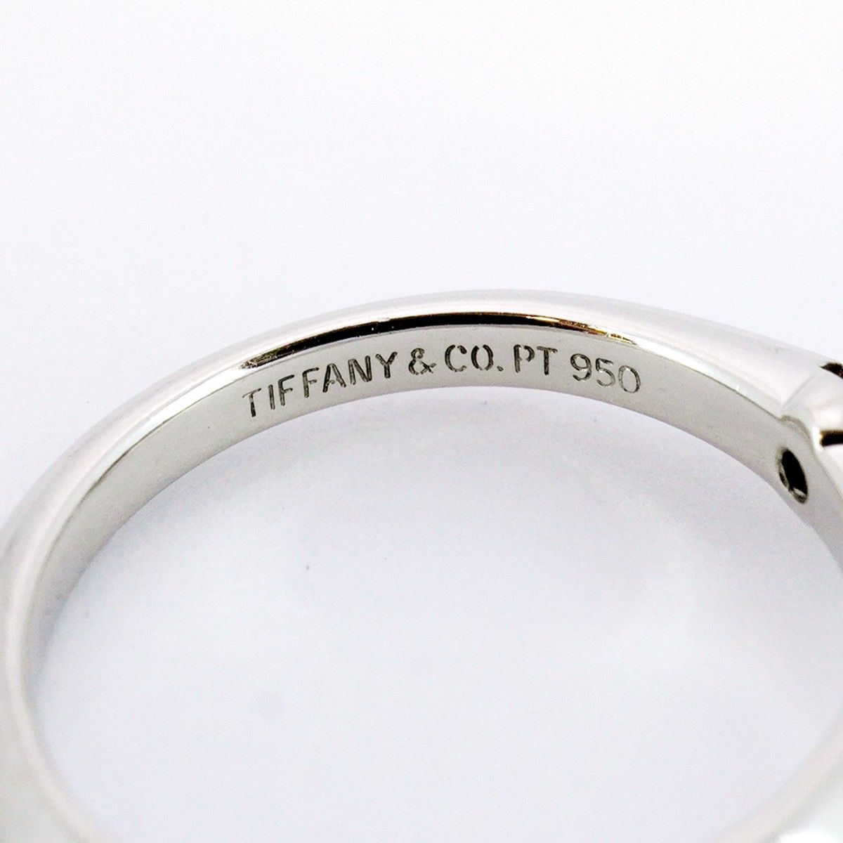 5job0268】ティファニー リング ソリティア 1PD Pt950 プラチナ