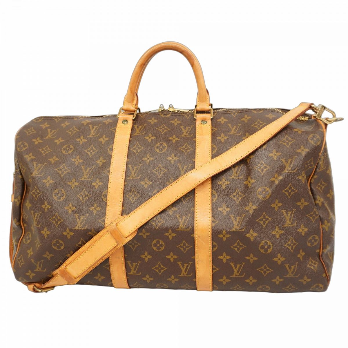 【美品・カデナ付】ルイヴィトン キーポル50 バンドリエール ボストンバック お洒落メンズへ】Louis Vuitton キーポル バンドリエール 50 (Louis