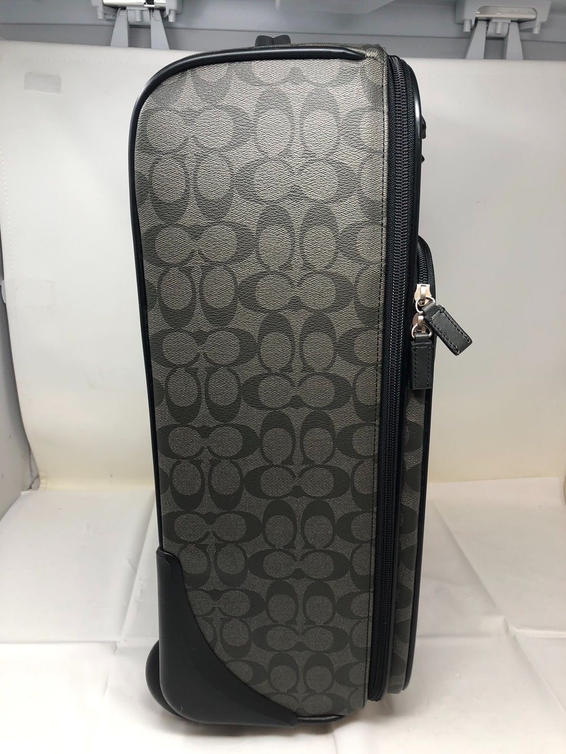 COACH コーチ F 77280 シグネチャー PVC×レザー 2輪 キャリーバッグ キャリーケース スーツケース 19367