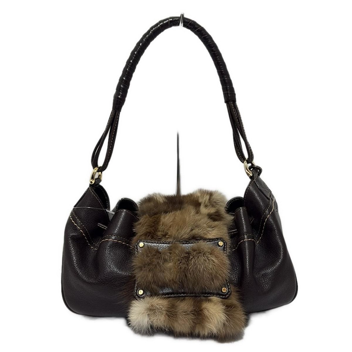 GINZA Kanematsu(ギンザカネマツ) ショルダーバッグ美品 - ダーク