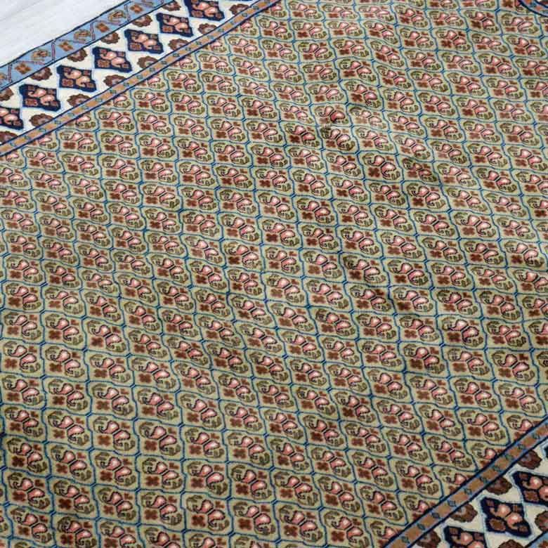 ペルシャ絨毯 208x145cm タブリーズ カーペット ラグ 玄関マット