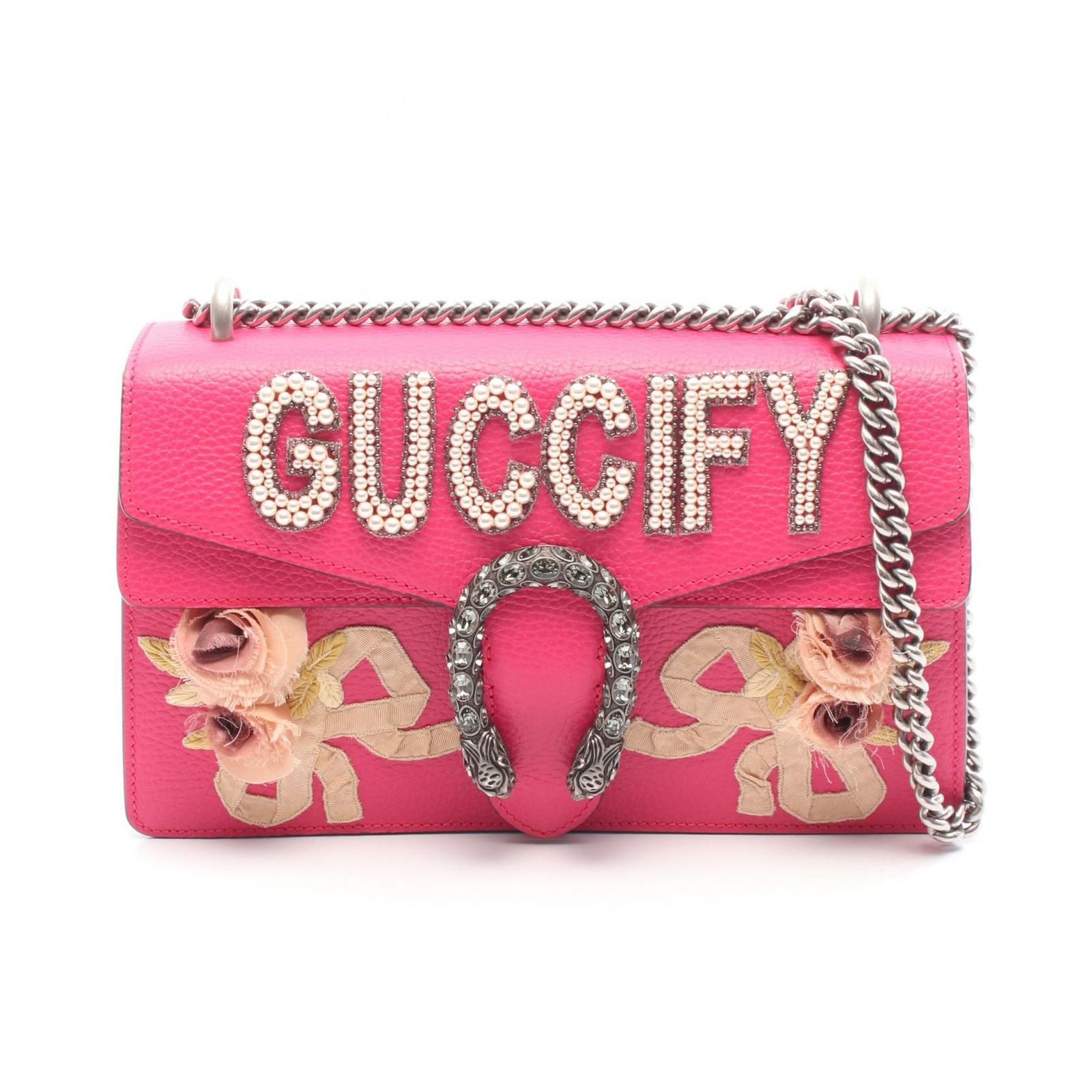 グッチ ディオニュソラス フラワー チェーン ショルダーバッグ ピンク レザー l-231026-17-1w.jpg