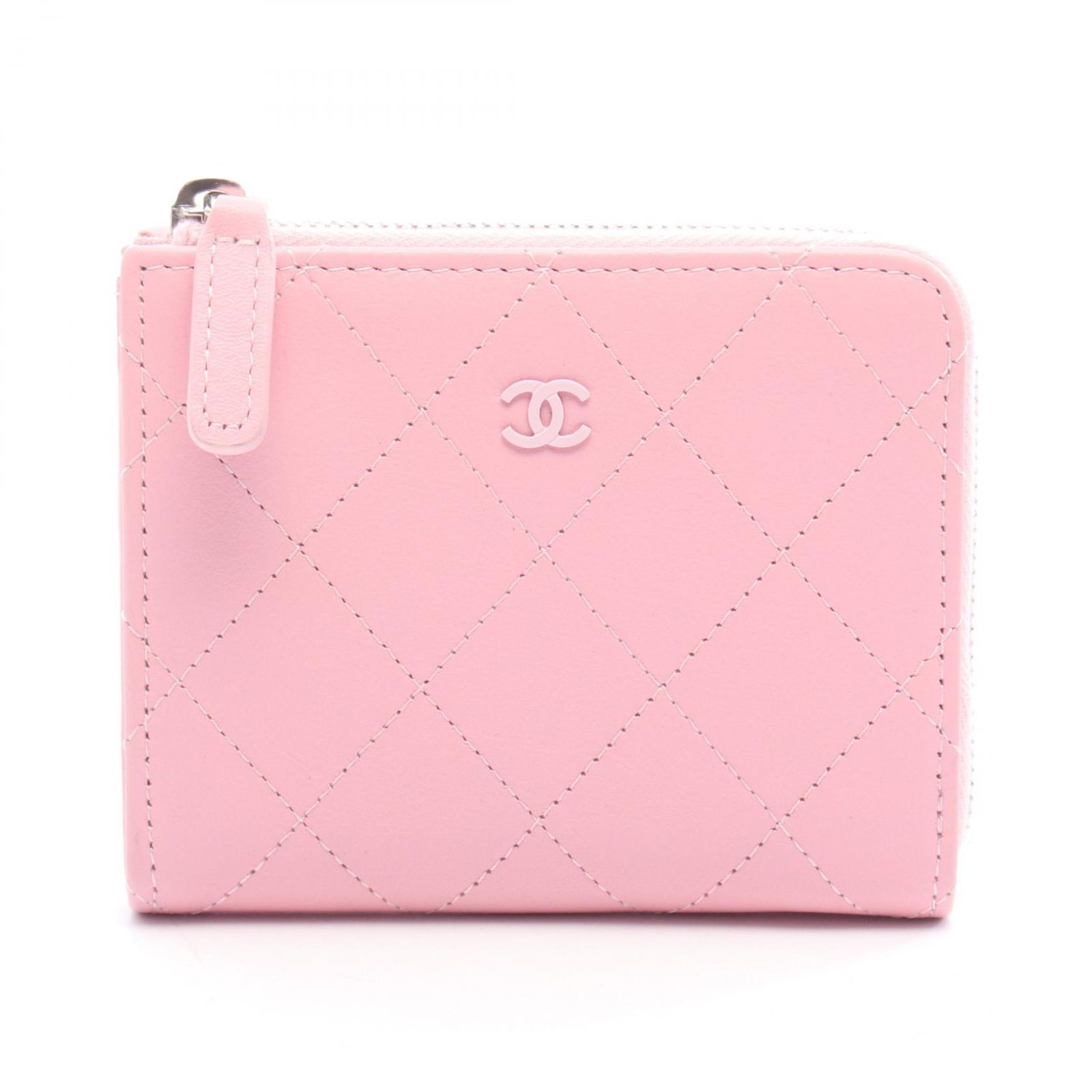シャネル CHANEL コインケース マトラッセ AP3997 ピンク レザー