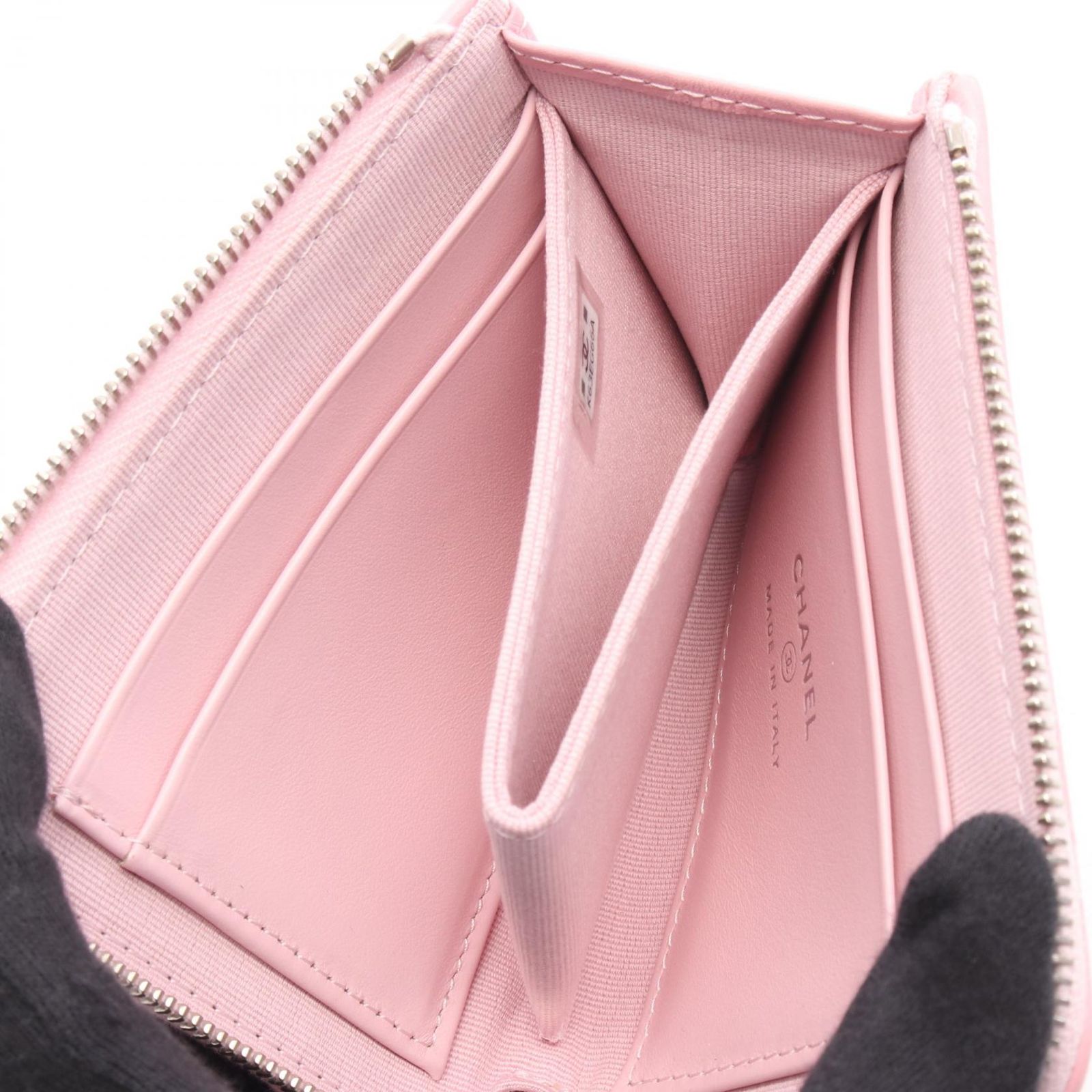 CHANEL ピンクレザーケース シャネル CHANEL コインケース マトラッセ AP3997 ピンク レザー