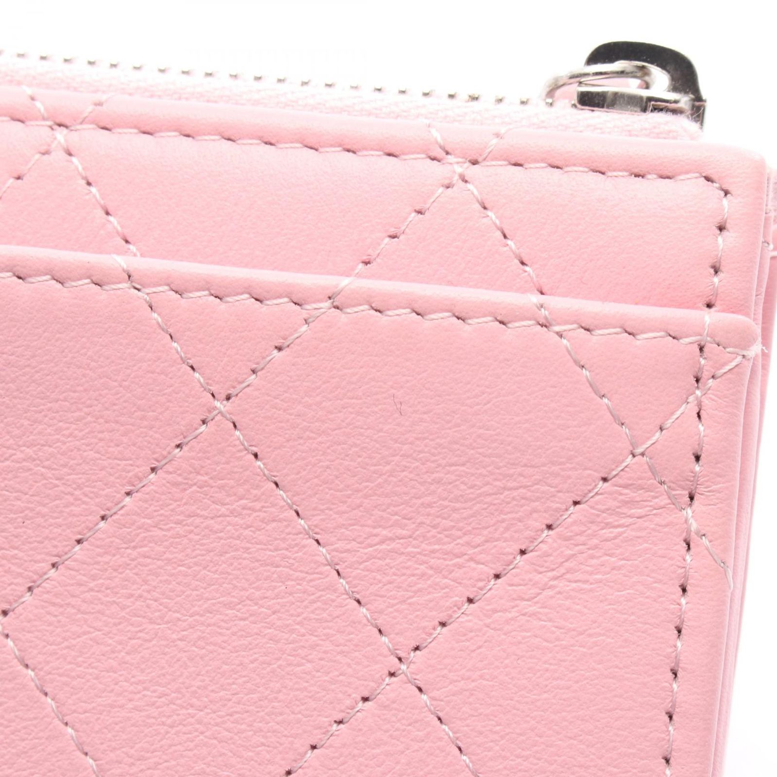 シャネル CHANEL コインケース マトラッセ AP3997 ピンク レザー